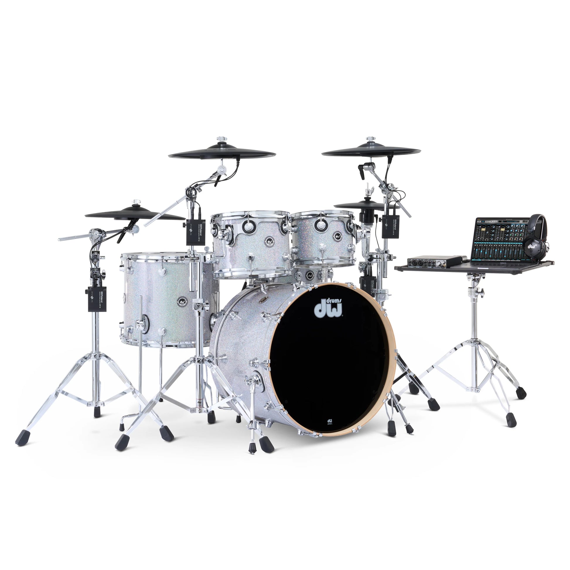 Trống Cơ DW DWe Drum Kit Bundle 5-Piece w/Roland V-Cymbals (22/10-12/16/14) - Việt Music