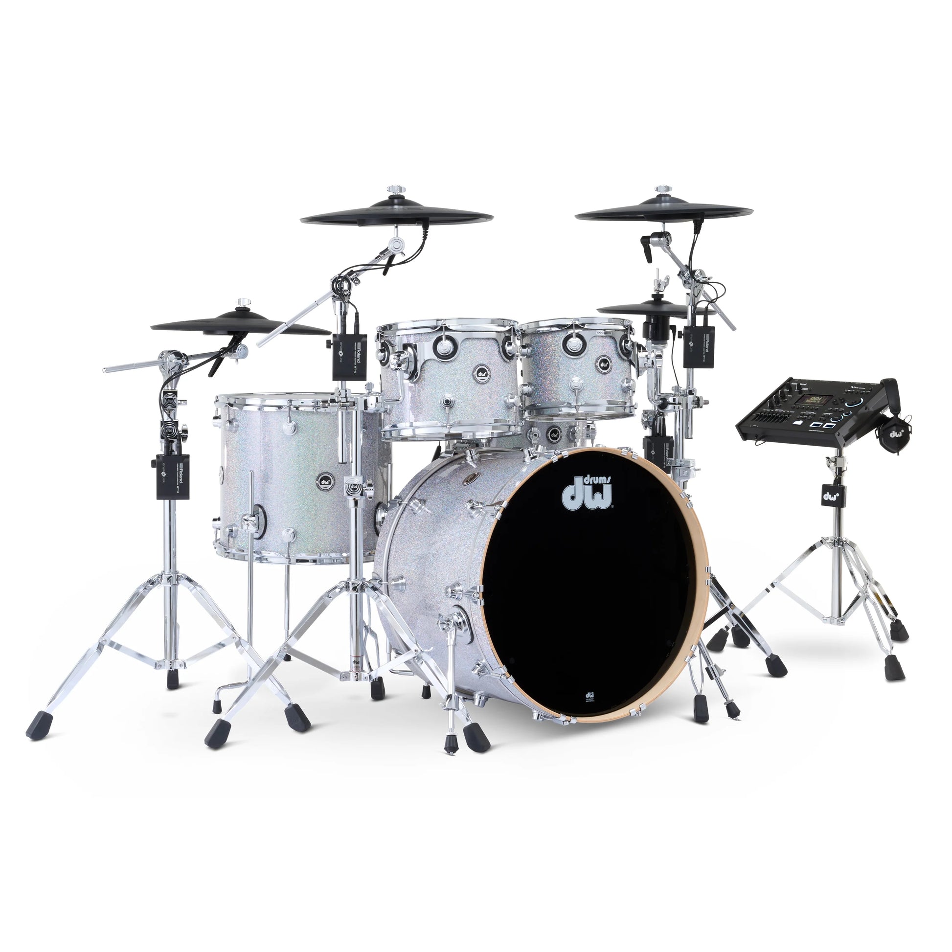 Trống Cơ DW DWe Drum Kit Bundle 5-Piece w/Roland V-Cymbals + V71 Module (22/10-12/16/14) - Việt Music