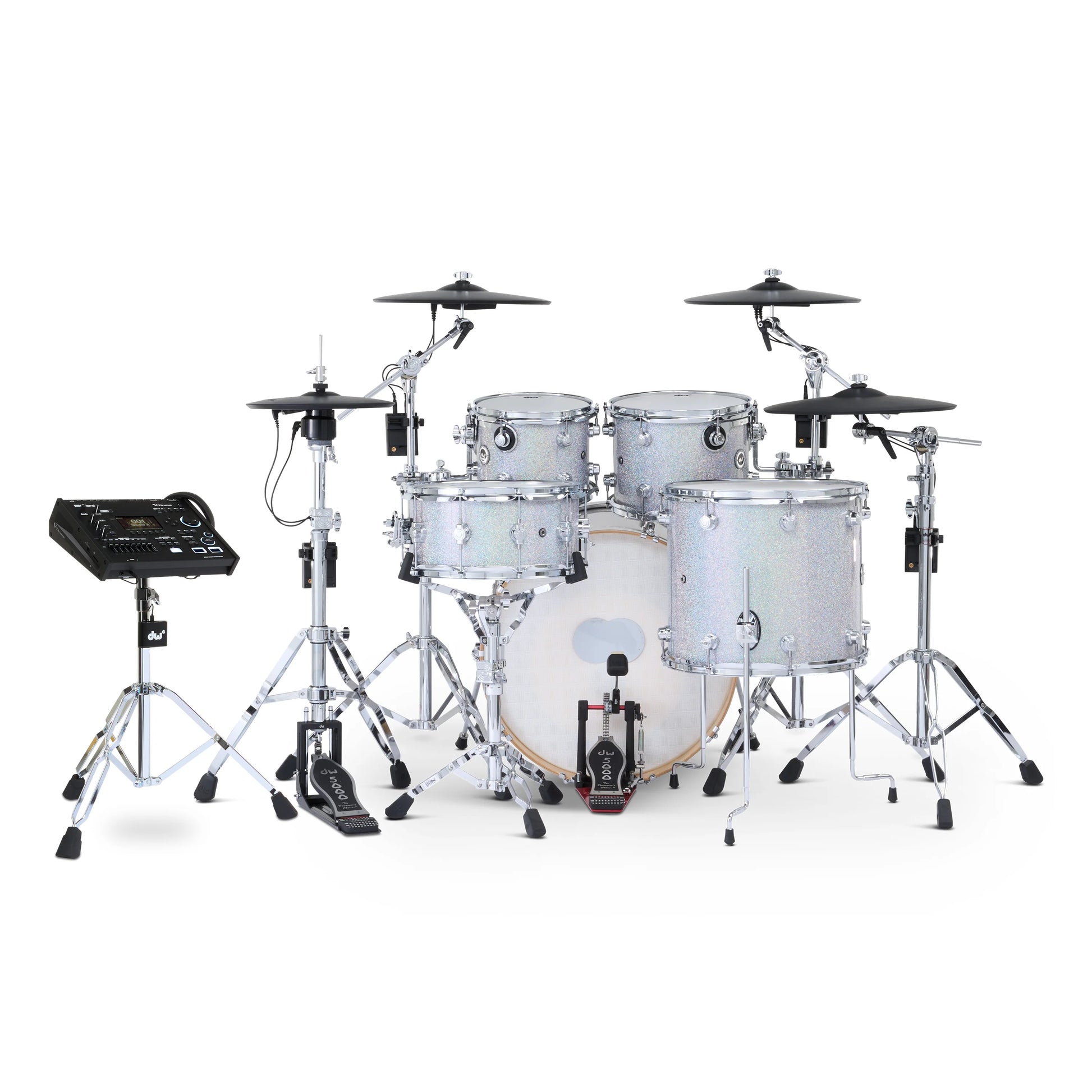 Trống Cơ DW DWe Drum Kit Bundle 5-Piece w/Roland V-Cymbals + V71 Module (22/10-12/16/14) - Việt Music