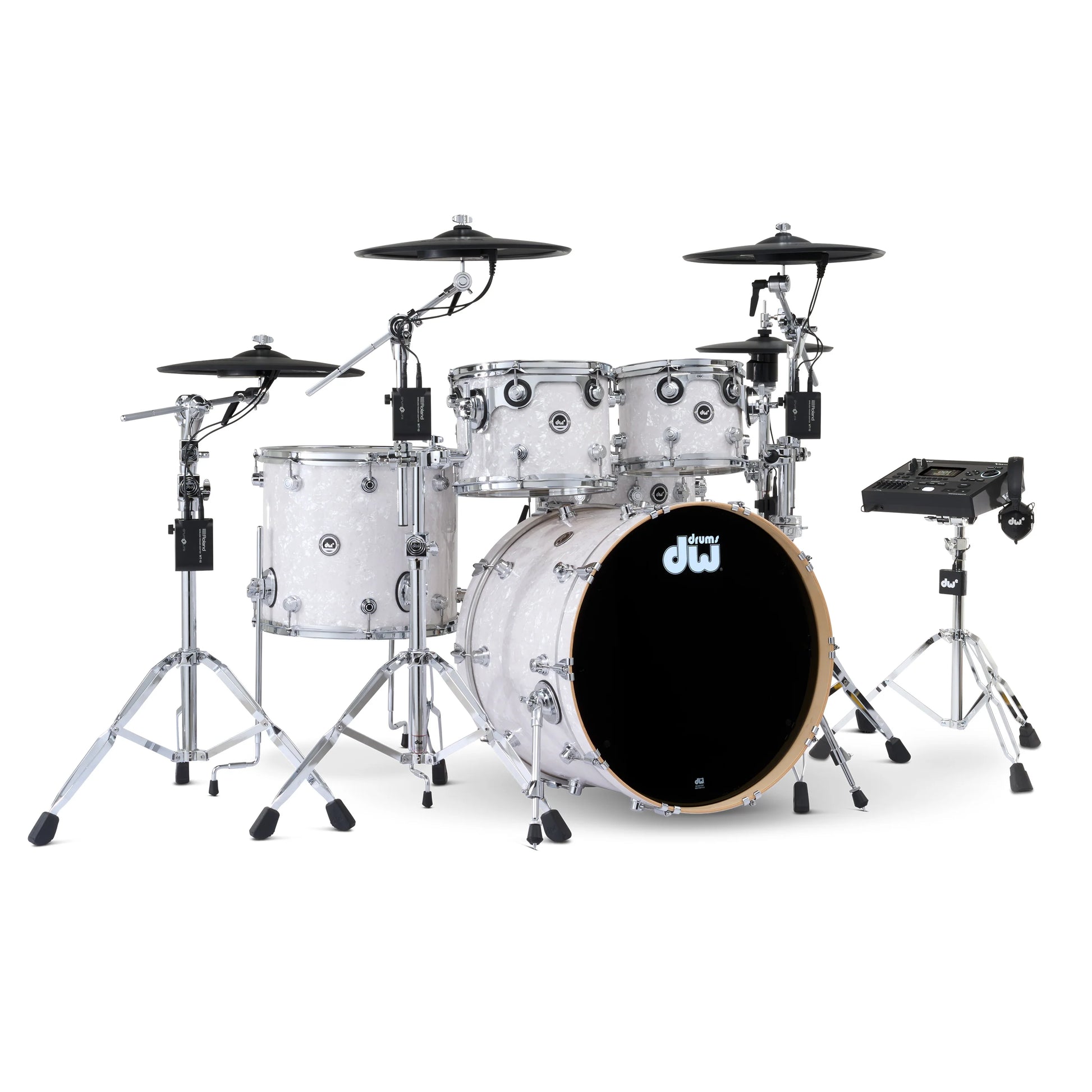 Trống Cơ DW DWe Drum Kit Bundle 5-Piece w/Roland V-Cymbals + V51 Module (22/10-12/16/14) - Việt Music