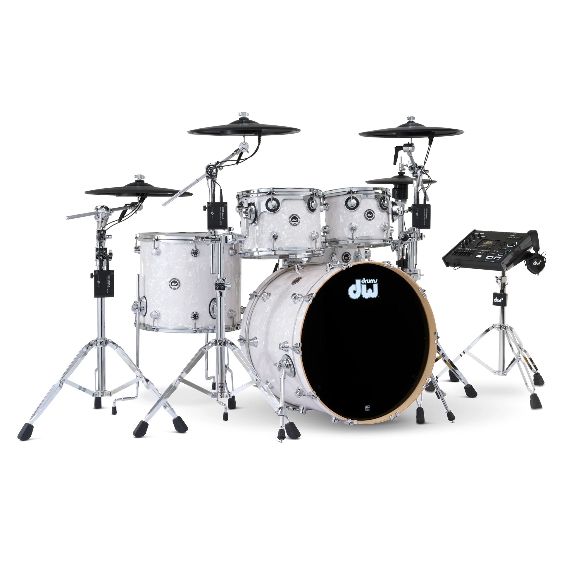 Trống Cơ DW DWe Drum Kit Bundle 5-Piece w/Roland V-Cymbals + V71 Module (22/10-12/16/14) - Việt Music