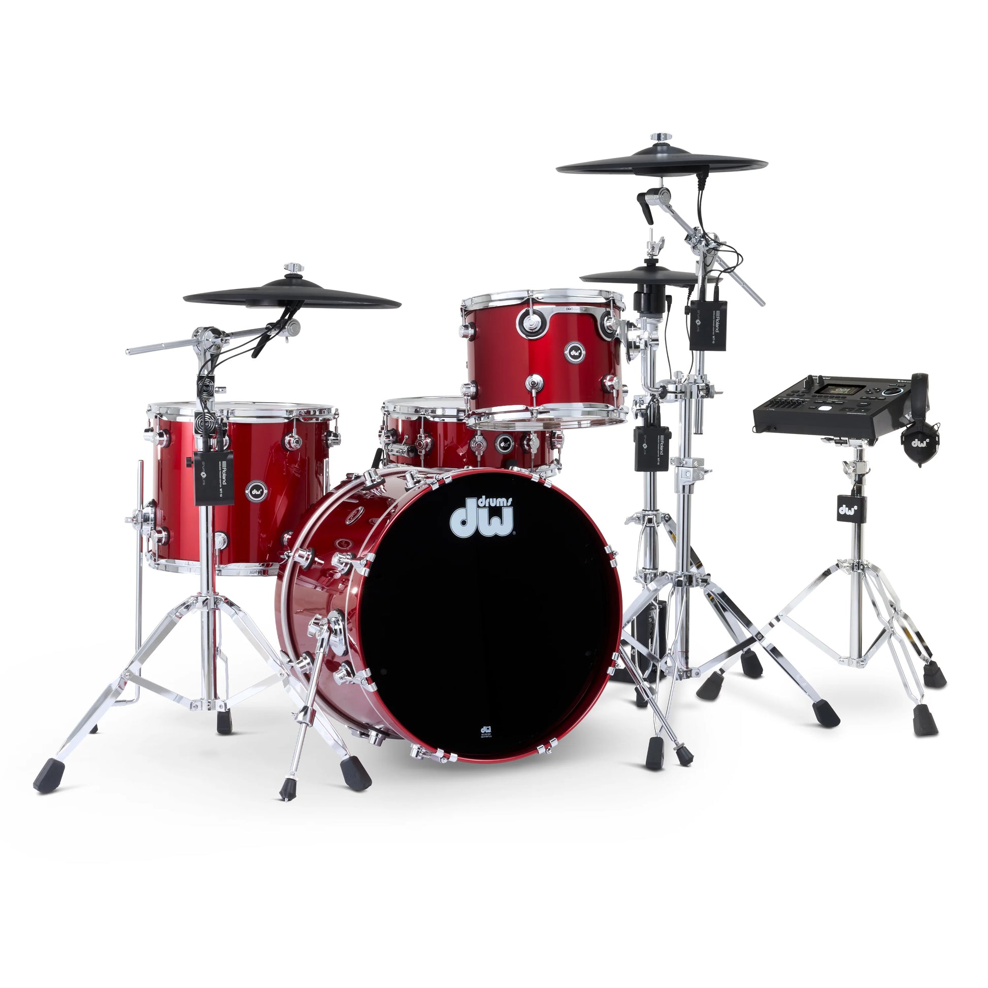 Trống Cơ DW DWe Drum Kit Bundle 4-Piece w/Roland V-Cymbals + V51 Module (20/12/14/14) - Việt Music