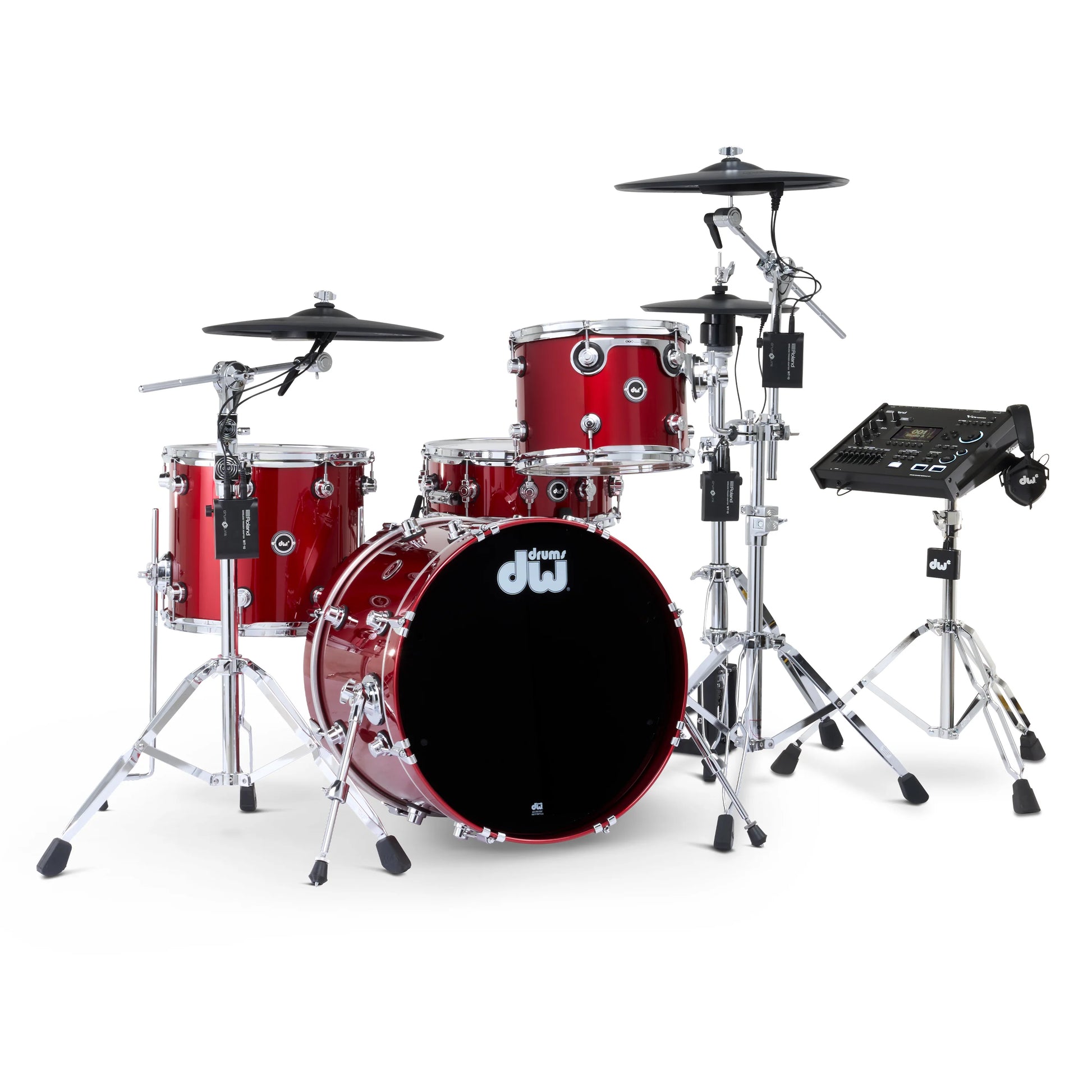 Trống Cơ DW DWe Drum Kit Bundle 4-Piece w/Roland V-Cymbals + V71 Module (20/12/14/14) - Việt Music