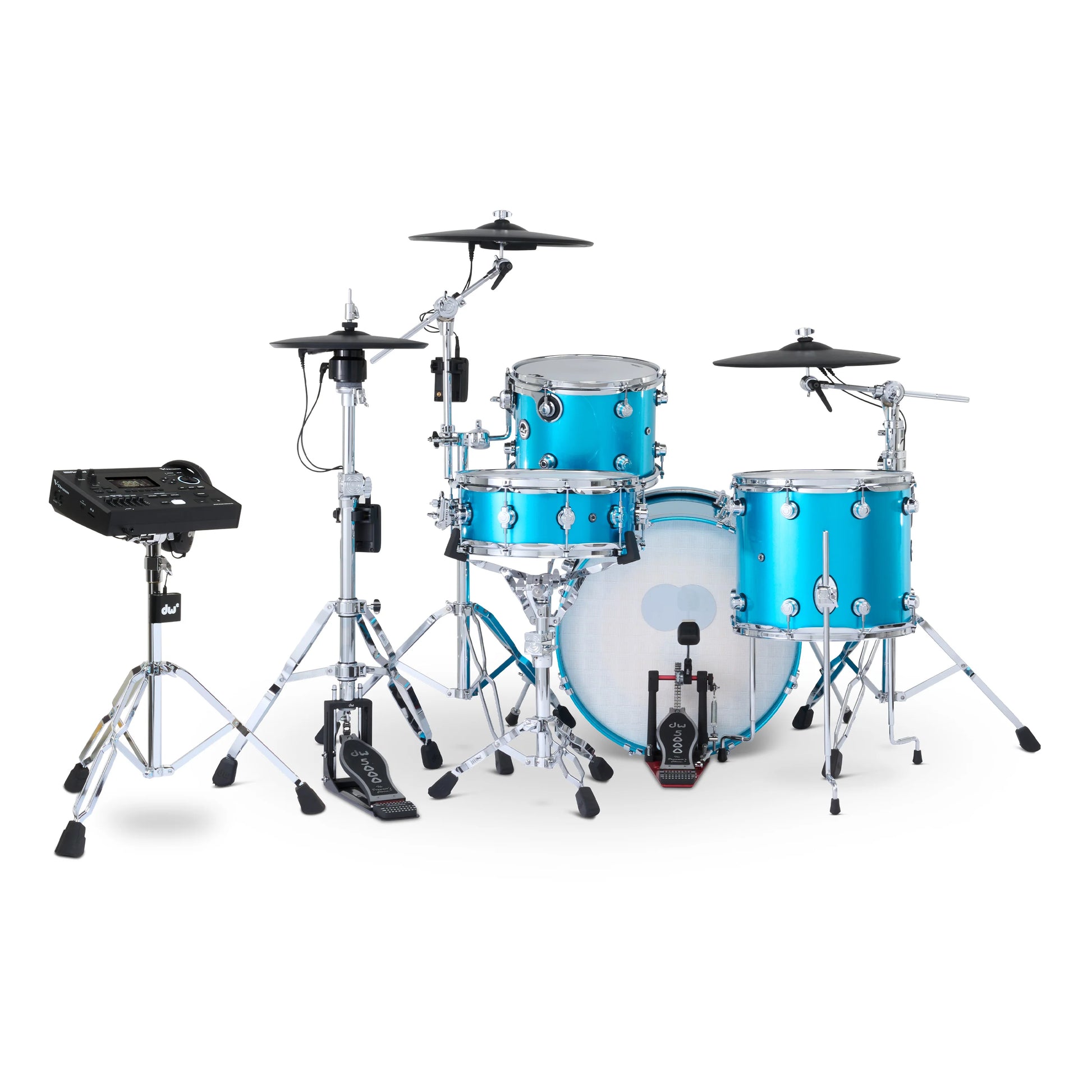 Trống Cơ DW DWe Drum Kit Bundle 4-Piece w/Roland V-Cymbals + V51 Module (20/12/14/14) - Việt Music