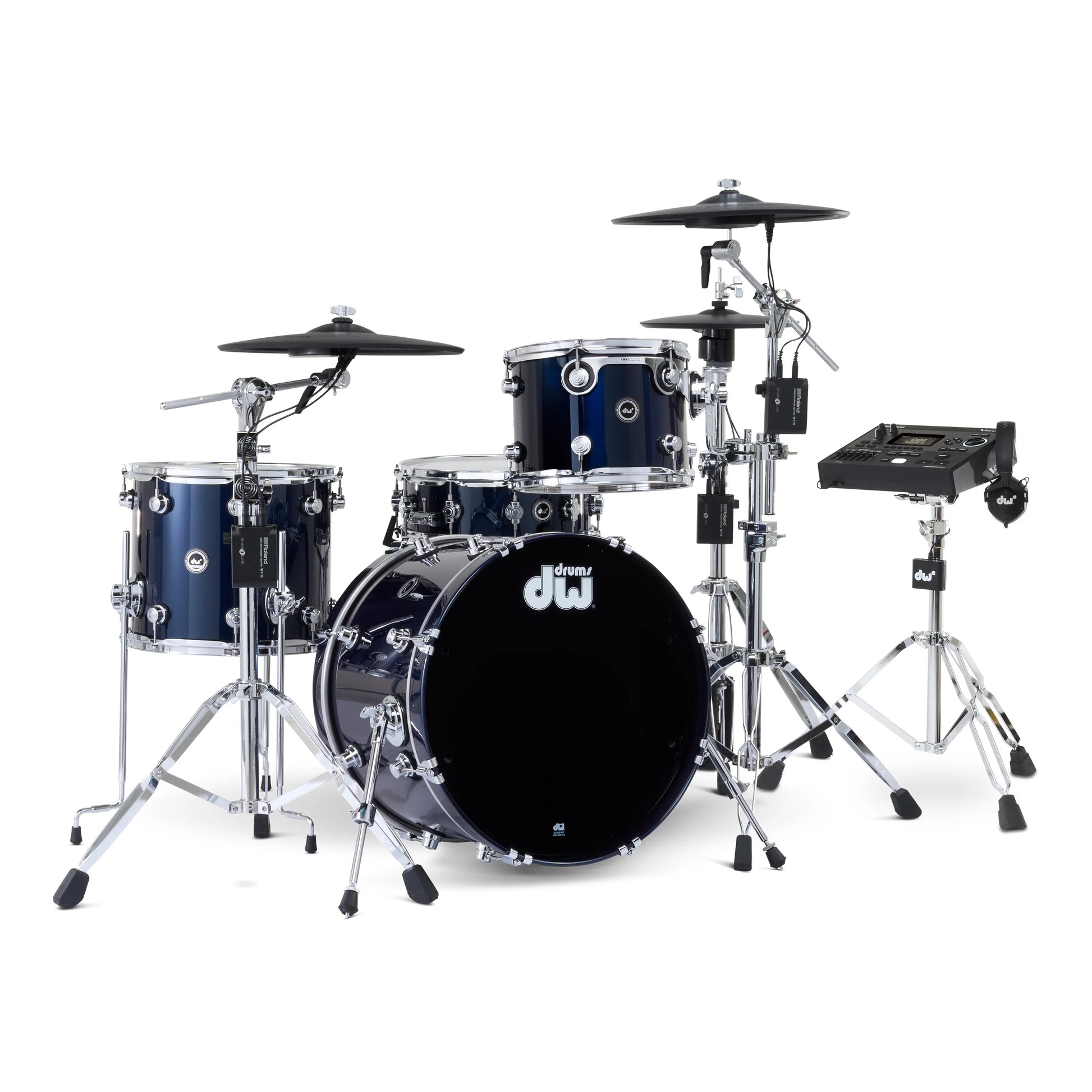 Trống Cơ DW DWe Drum Kit Bundle 4-Piece w/Roland V-Cymbals + V51 Module (20/12/14/14) - Việt Music