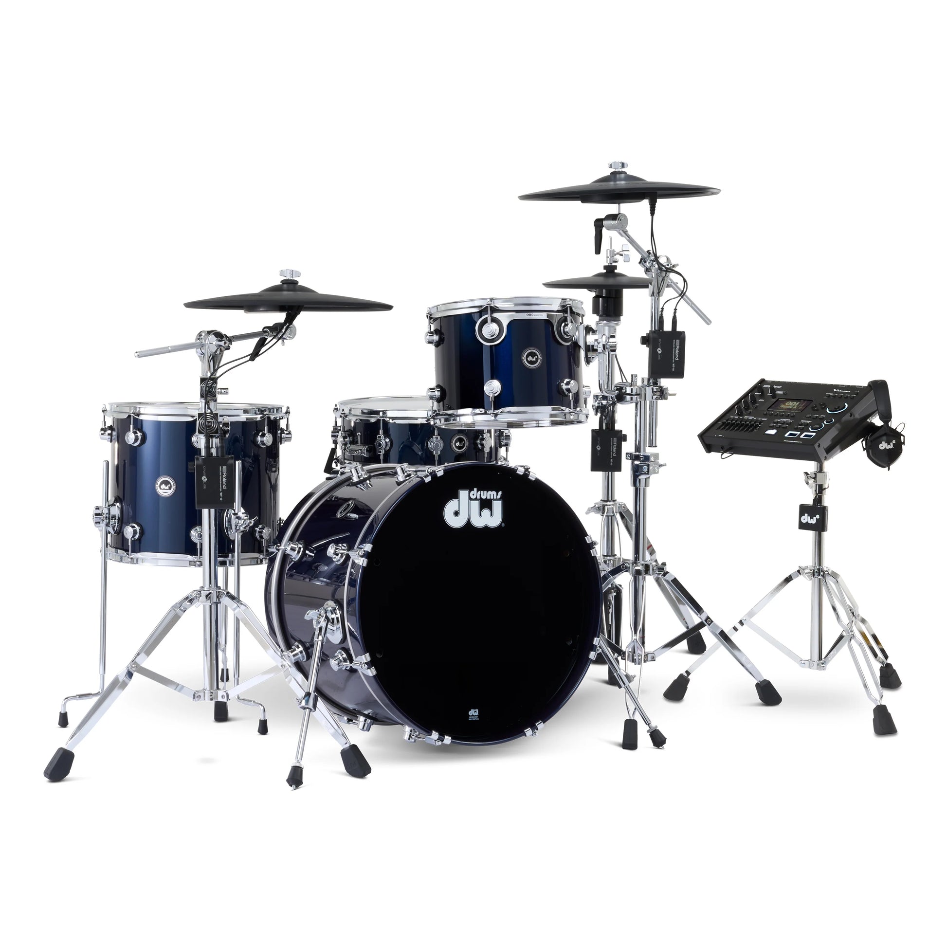 Trống Cơ DW DWe Drum Kit Bundle 4-Piece w/Roland V-Cymbals + V71 Module (20/12/14/14) - Việt Music