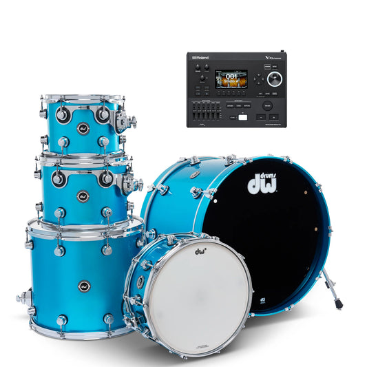 Trống Cơ DW DWe Shell Pack 5-Piece + V51 Module (22/10-12/16/14)