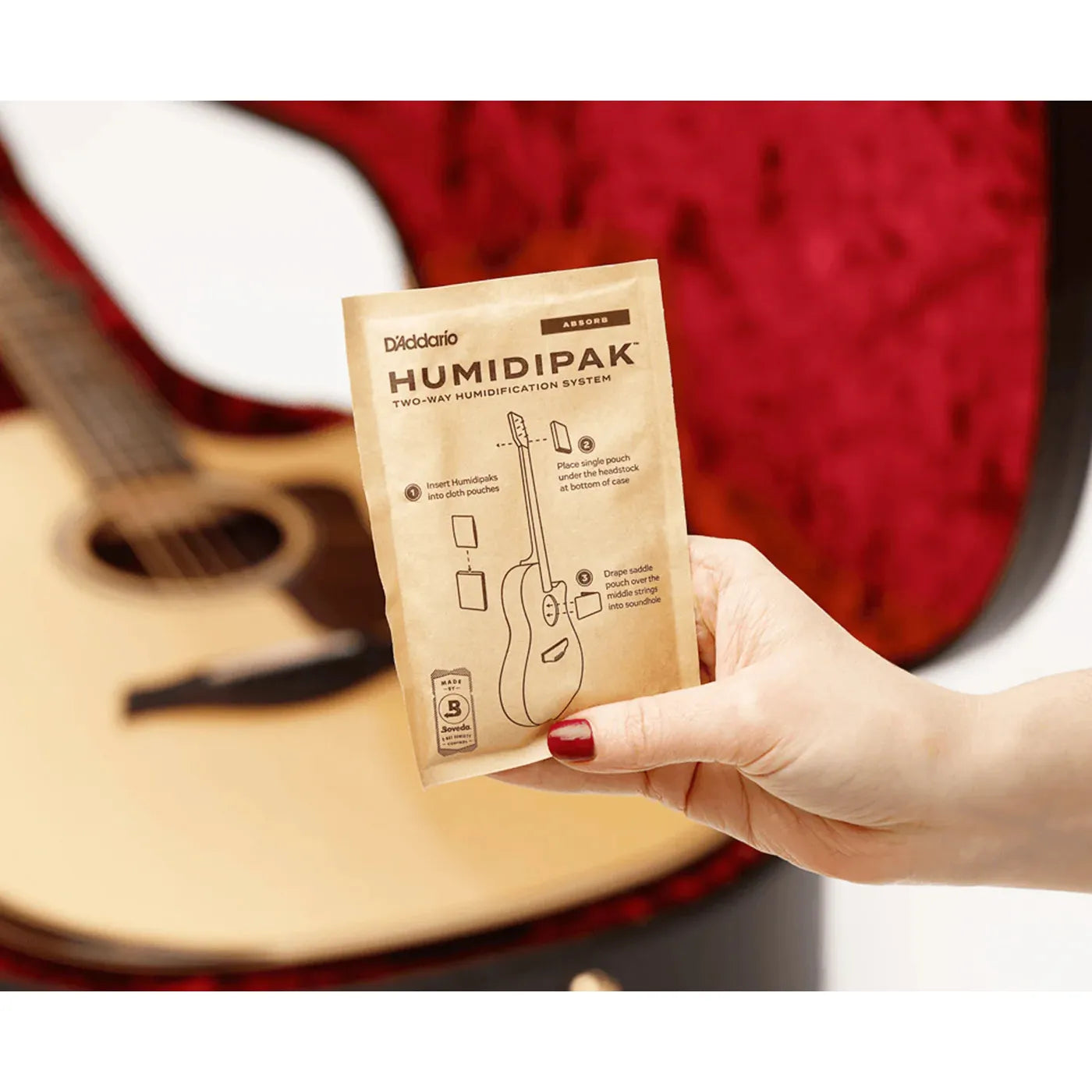 Thiết Bị Kiểm Soát Độ Ẩm Đàn Guitar D'Addario PW-HPK-04 Humidipak Absorb - Việt Music