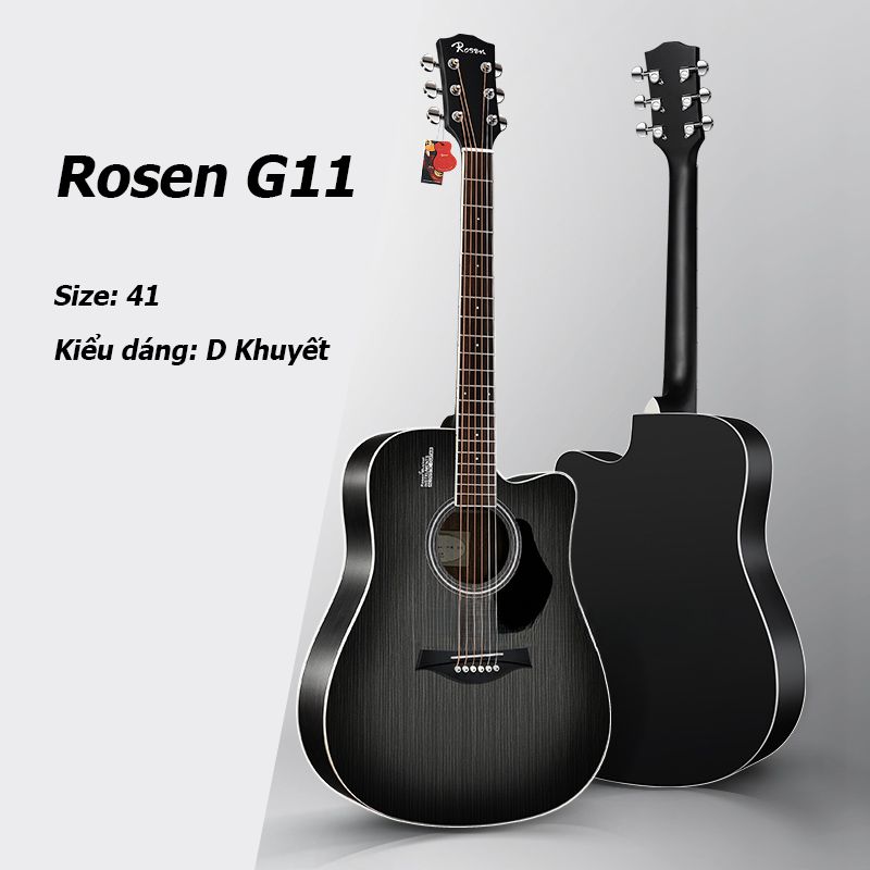 Đàn Guitar Acoustic Rosen G11D - Dreadnought (Full phụ kiện) - Việt Music