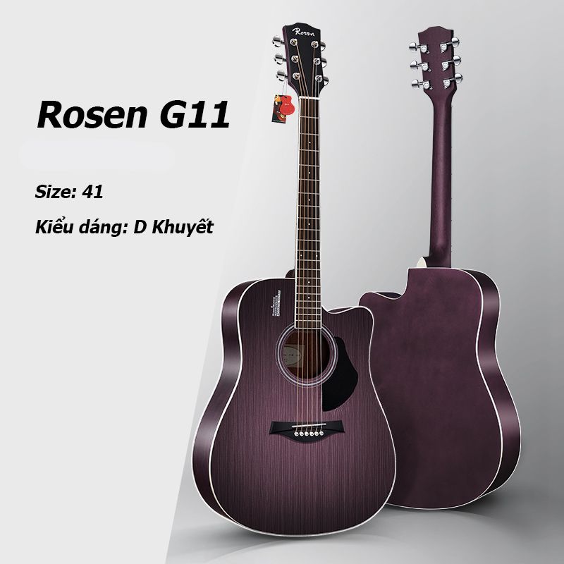 Đàn Guitar Acoustic Rosen G11D - Dreadnought (Full phụ kiện) - Việt Music