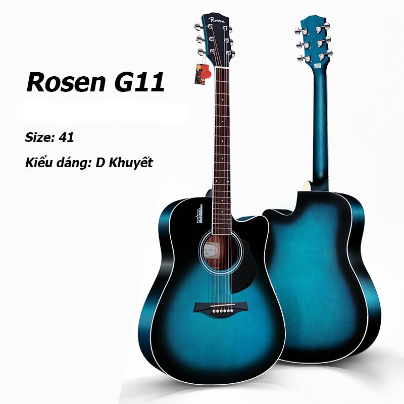 Đàn Guitar Acoustic Rosen G11D - Dreadnought (Full phụ kiện) - Việt Music