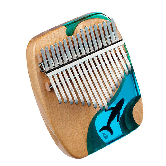 Kalimba Hluru KW17 Whale Deep Ocean Plate Beech - Việt Music