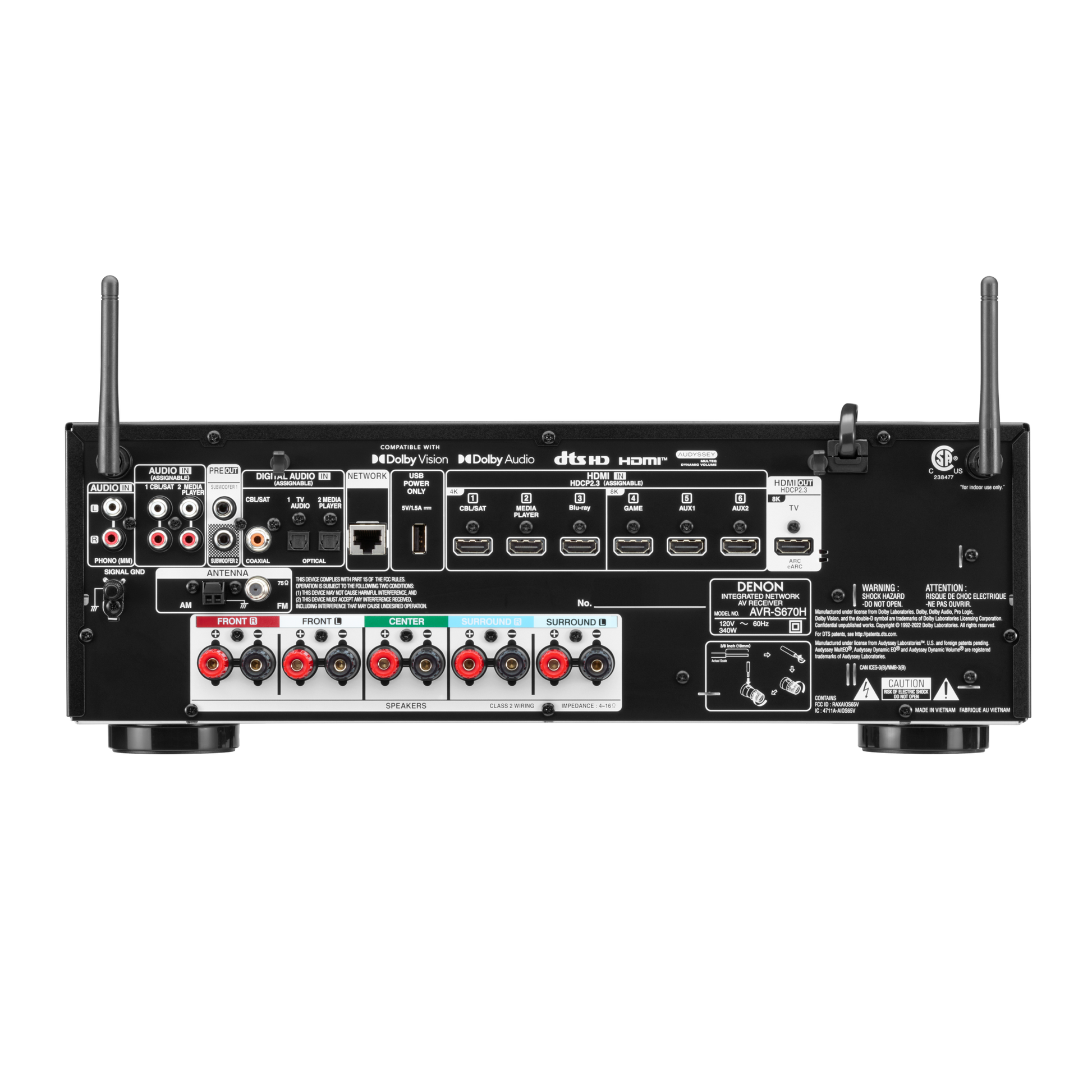 Amply Denon AVR-S670H - AV Receiver - Việt Music