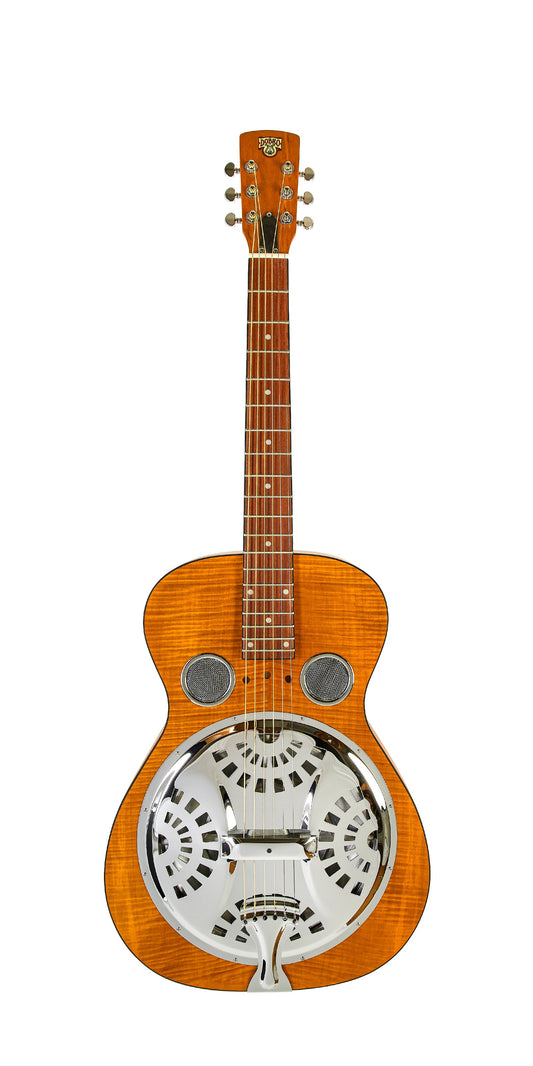 Đàn Guitar Acoustic Resonator Epiphone Dobro Hound Dog Deluxe Round Neck, Vintage Brown
