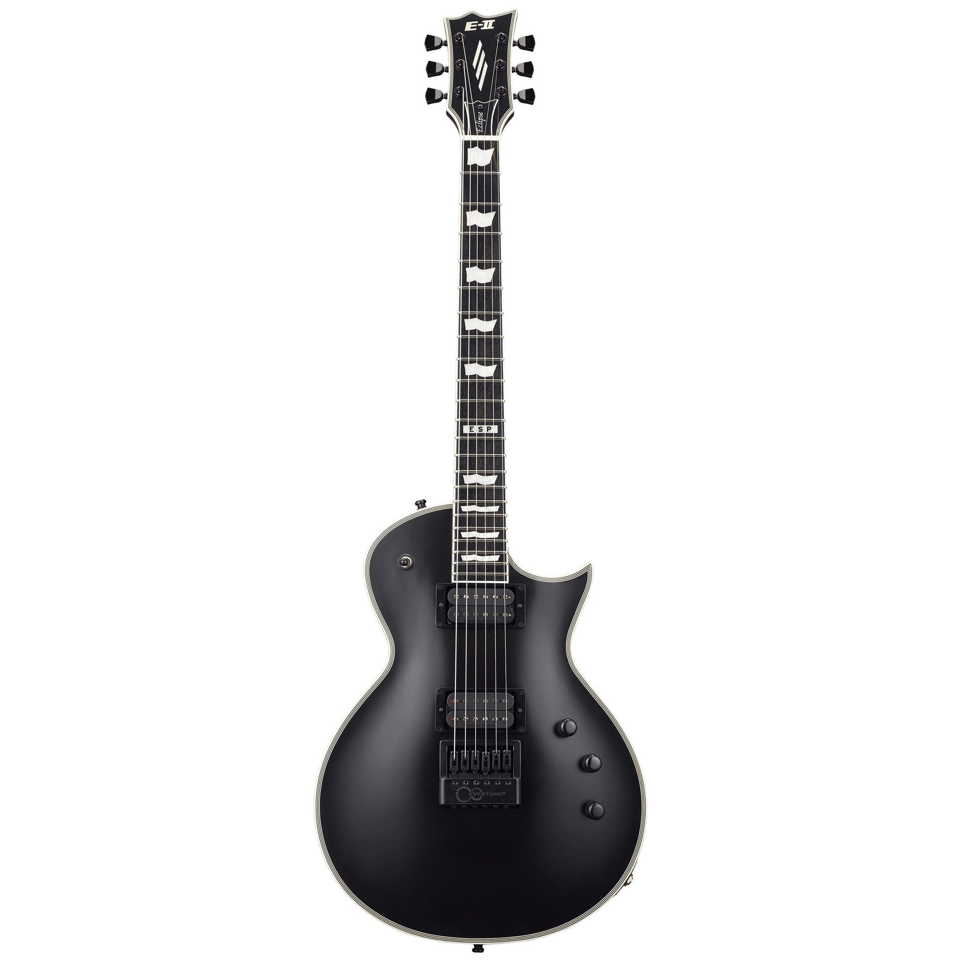 Đàn Guitar Điện ESP - E-II Eclipse EverTune HH, Ebony Fingerboard, Black Satin - Việt Music