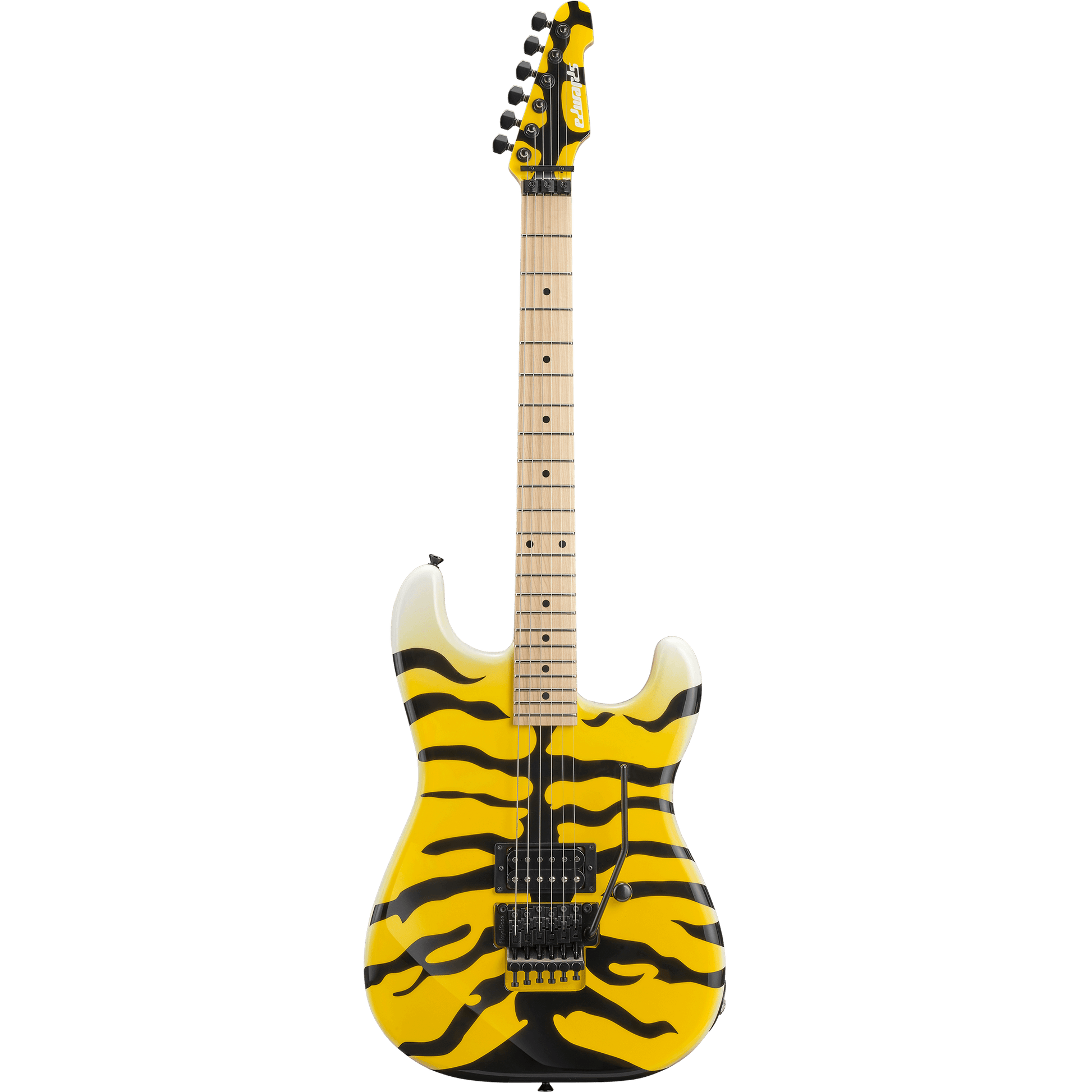 Đàn Guitar Điện Edwards Signature George Lynch E-YELLOW TIGER H, Maple Fingerboard, Yellow Tiger Graphic - Việt Music