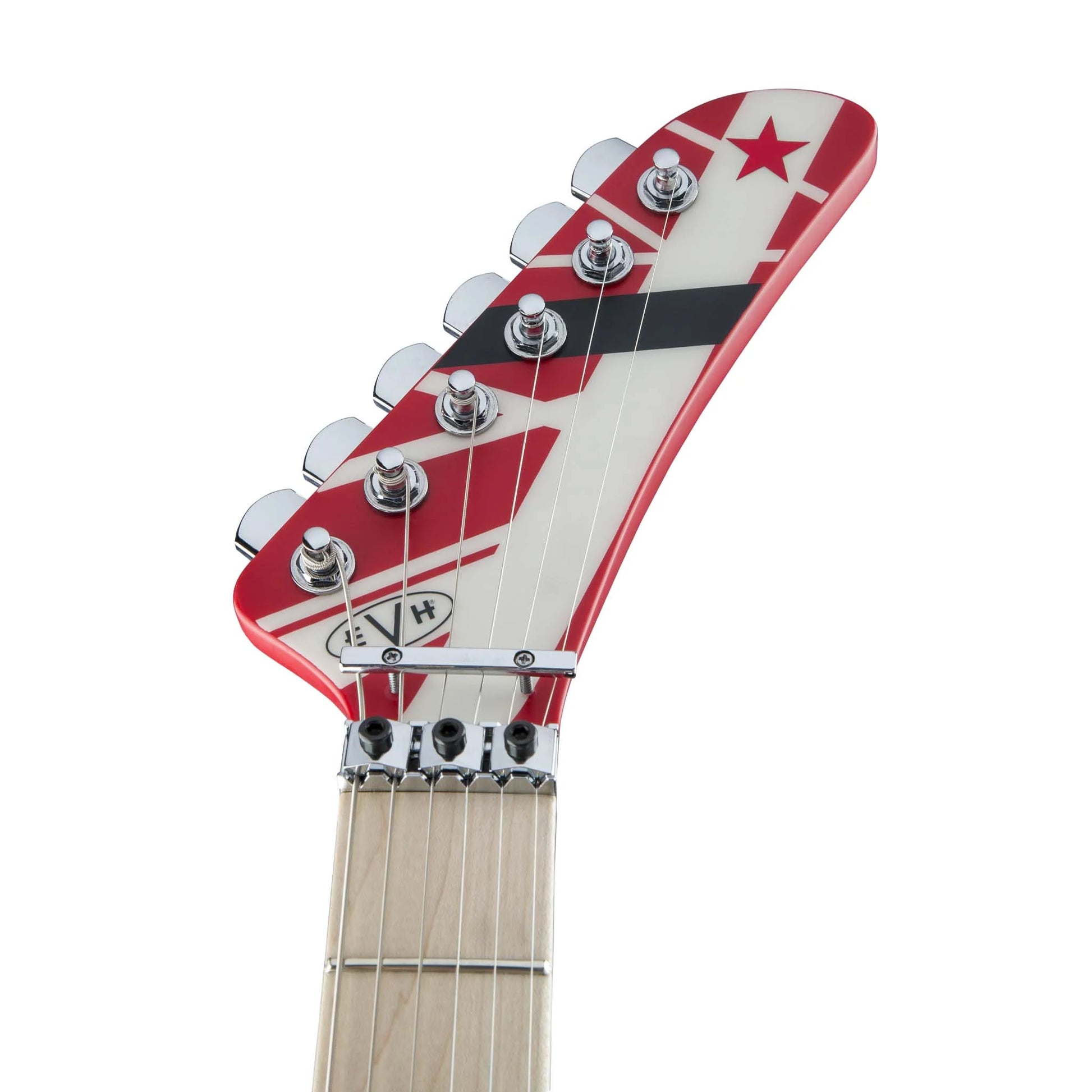 Đàn Guitar Điện EVH Striped Series 5150 H, Maple Fingerboard, Red Black White Stripes - Việt Music