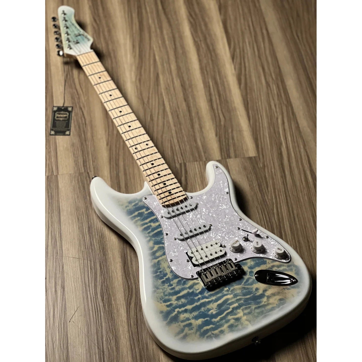 Đàn Guitar Điện Sqoe Limited Edition SEST699 HSS, Maple Fingerboard, Larimar Blue - Việt Music