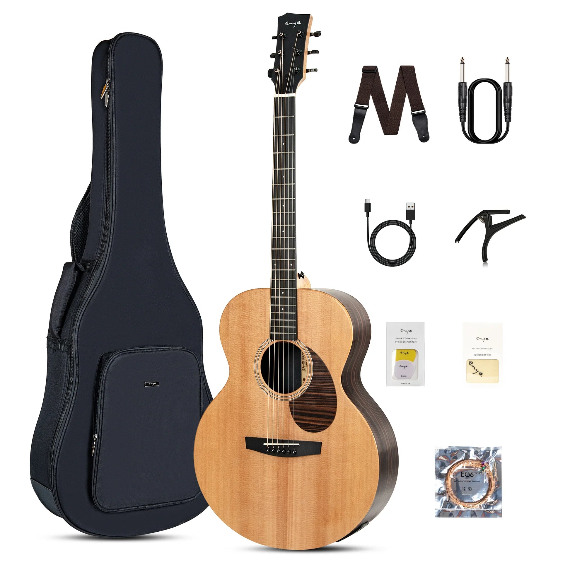 Đàn Guitar Acoustic Enya EA-X1 Pro Max SP1 AcousticPlus - Việt Music