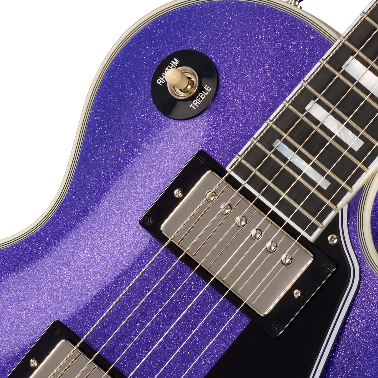 Đàn Guitar Điện Epiphone Inspired by Gibson Custom Les Paul Custom HH, Ebony Fingerboard - Việt Music