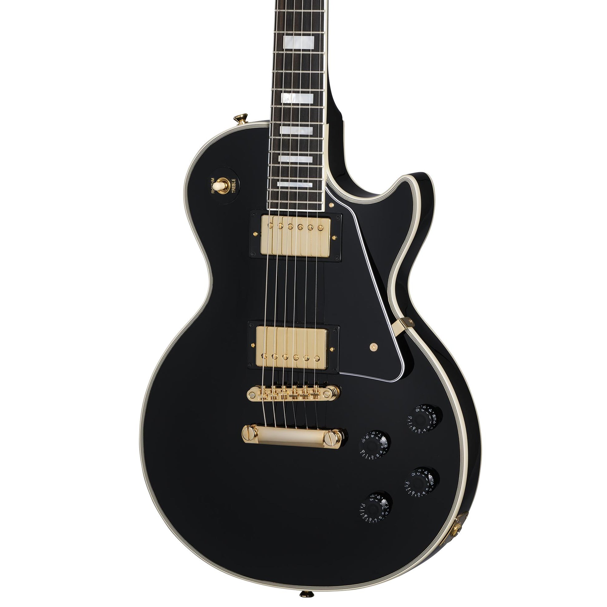 Đàn Guitar Điện Epiphone Inspired by Gibson Custom Les Paul Custom HH, Ebony Fingerboard - Việt Music