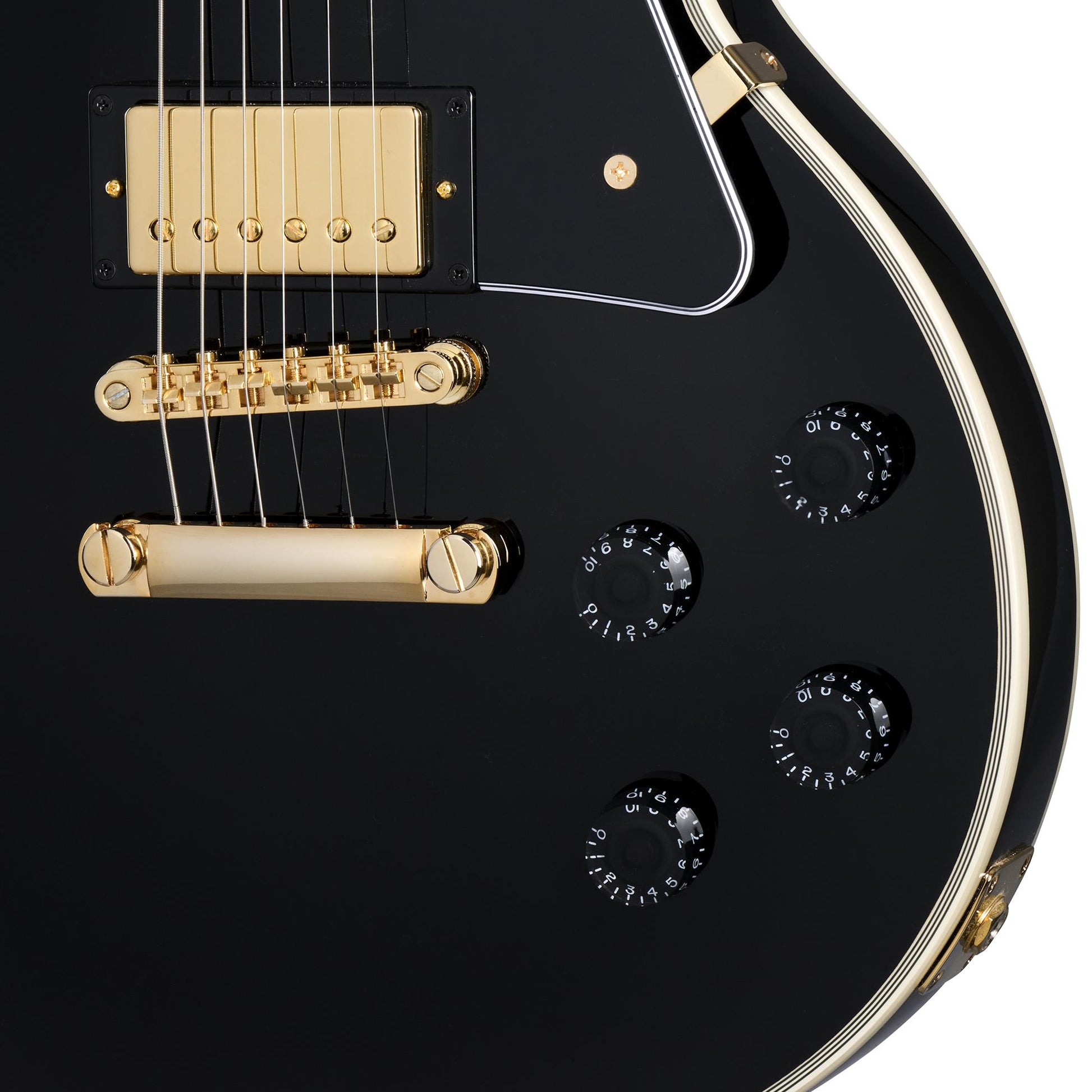 Đàn Guitar Điện Epiphone Inspired by Gibson Custom Les Paul Custom HH, Ebony Fingerboard - Việt Music