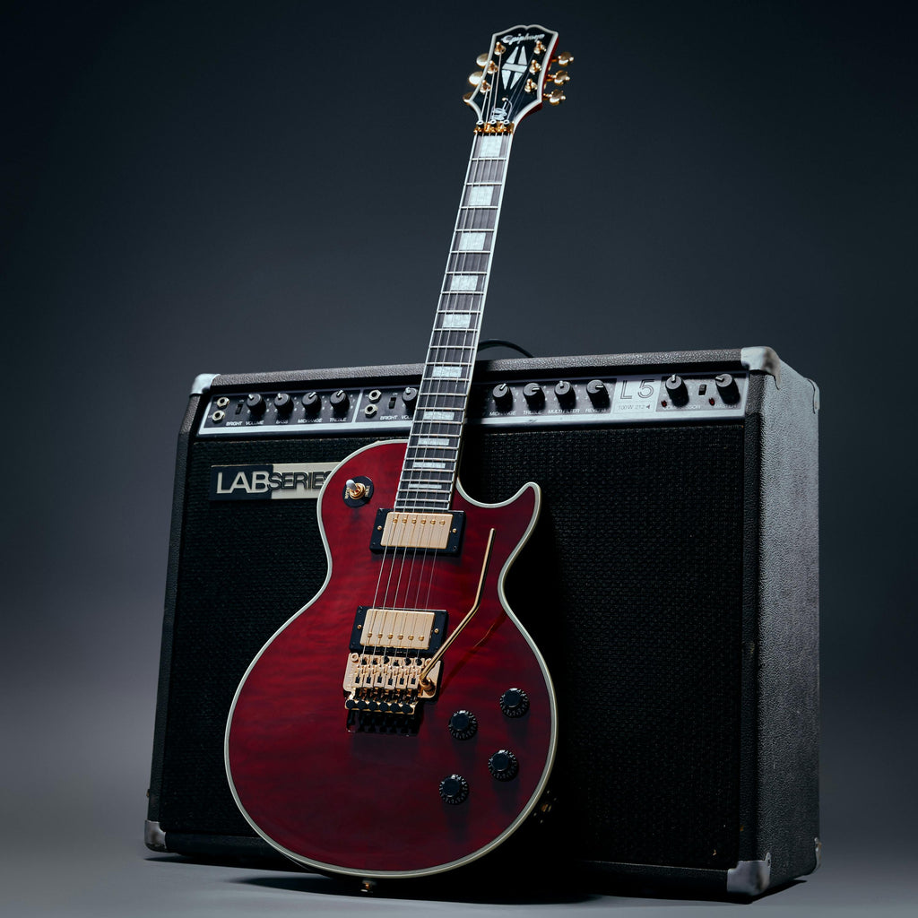 Đàn Guitar Điện Epiphone Alex Lifeson Les Paul Custom Axcess, Ruby