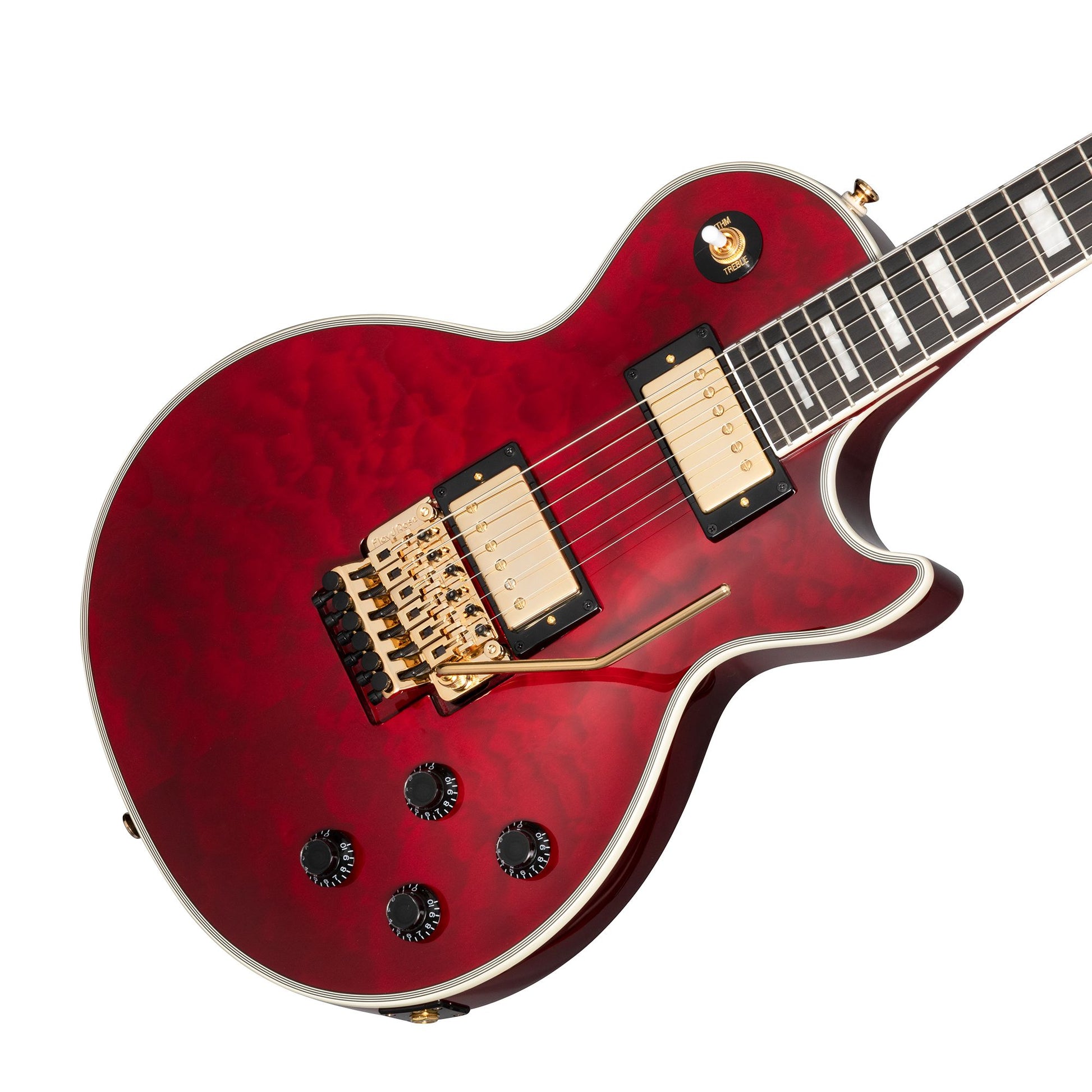 Đàn Guitar Điện Epiphone Alex Lifeson Les Paul Custom Axcess, Ruby - Việt Music