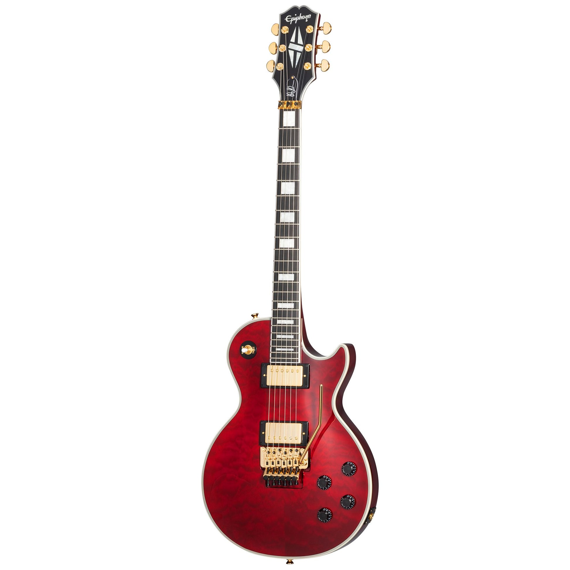 Đàn Guitar Điện Epiphone Alex Lifeson Les Paul Custom Axcess, Ruby - Việt Music