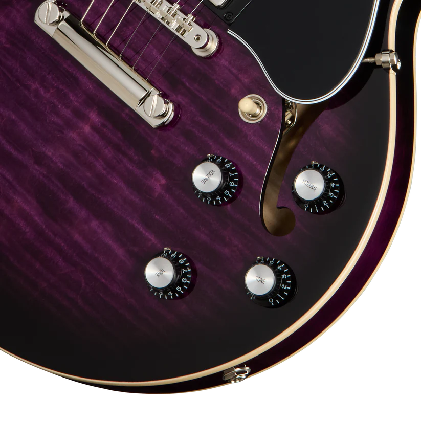 Đàn Guitar Điện Gibson ES-339 Semi-Hollow Figured HH, Rosewood Fingerboard, Cherry - Việt Music