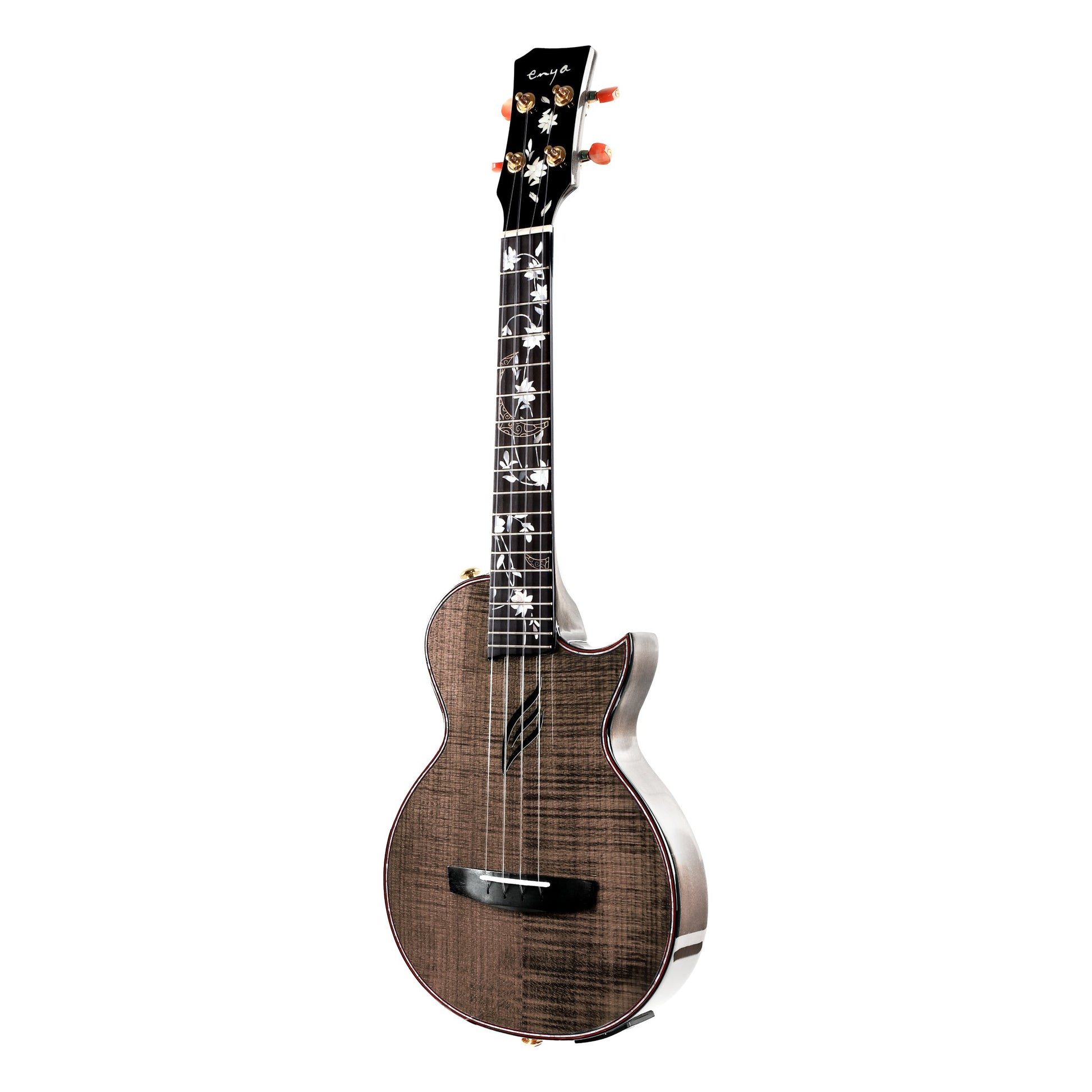 Đàn Ukulele Tenor Enya EUT-E6 Solid Maple, Black - Việt Music