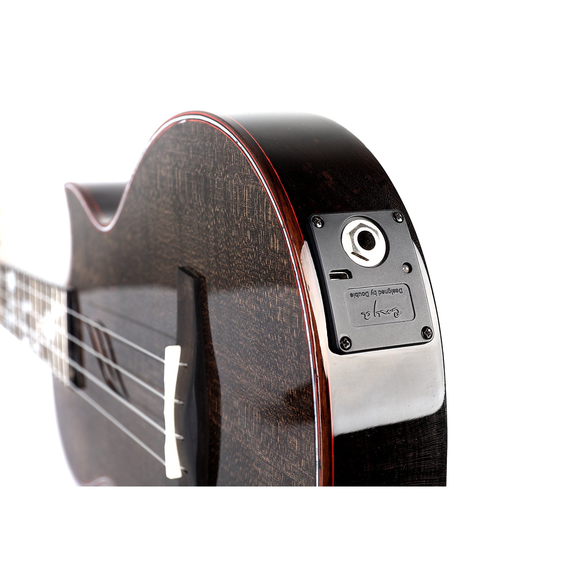 Đàn Ukulele Tenor Enya EUT-E6 Solid Maple, Black - Việt Music