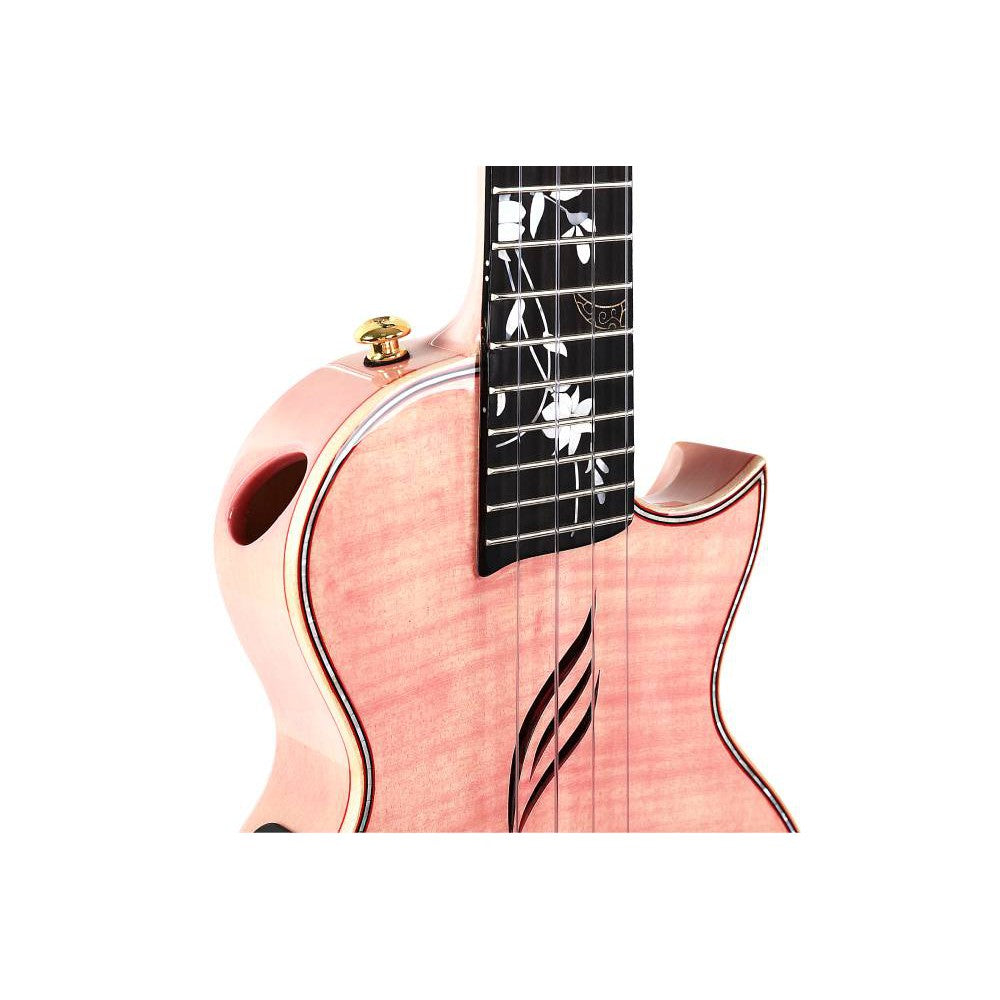 Đàn Ukulele Tenor Enya EUT-E6 Solid Maple, Pink - Việt Music