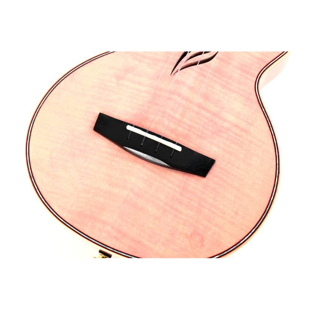 Đàn Ukulele Tenor Enya EUT-E6 Solid Maple, Pink - Việt Music