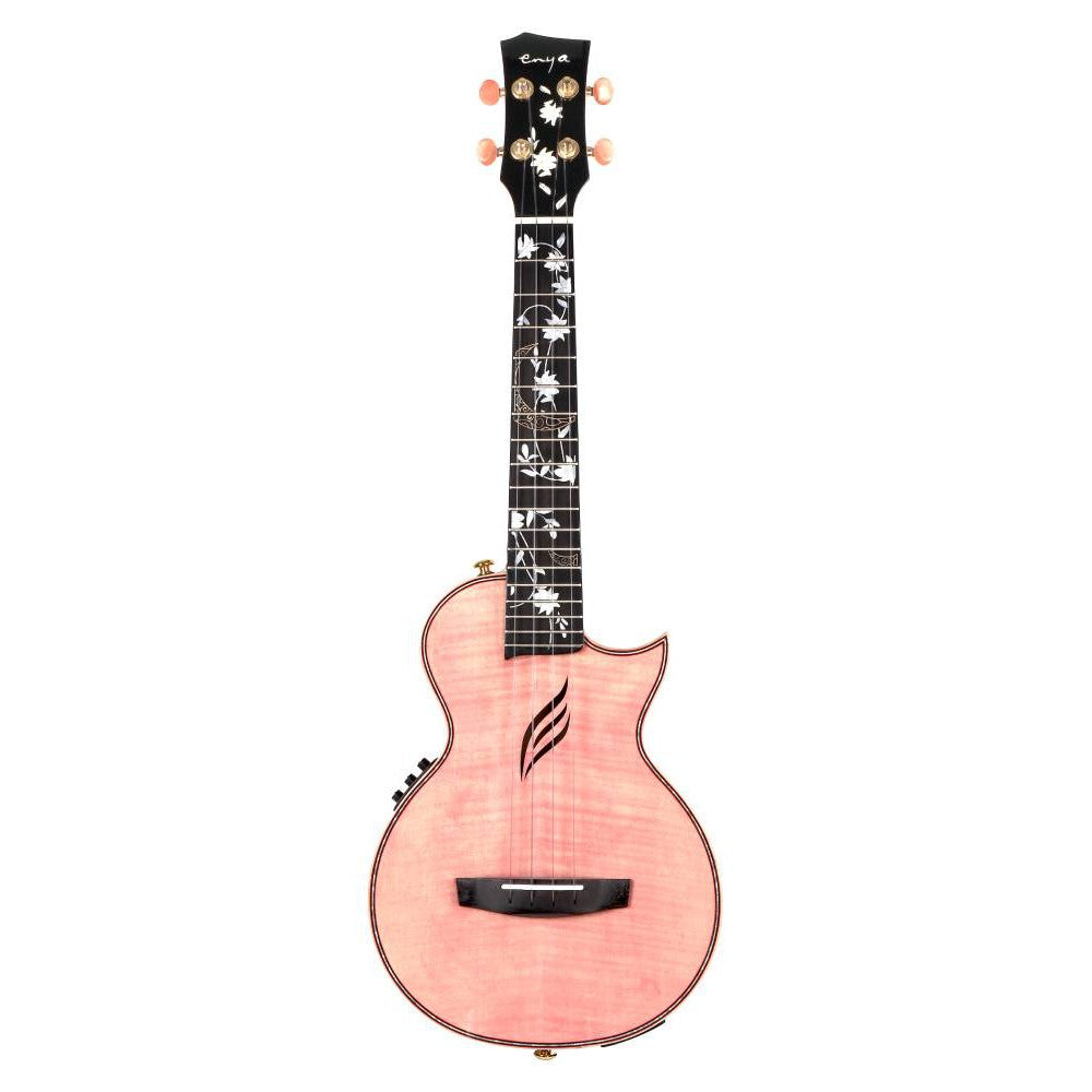 Đàn Ukulele Tenor Enya EUT-E6 Solid Maple, Pink - Việt Music