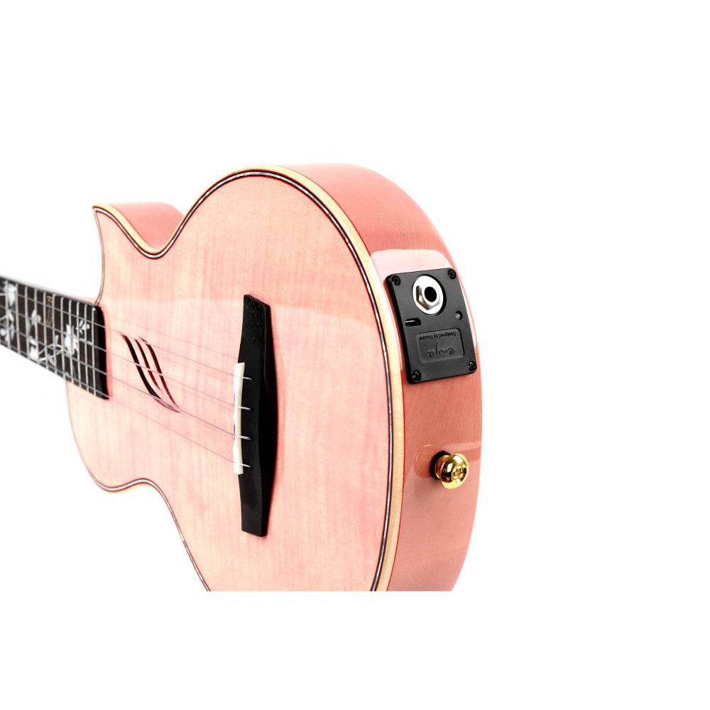 Đàn Ukulele Tenor Enya EUT-E6 Solid Maple, Pink - Việt Music