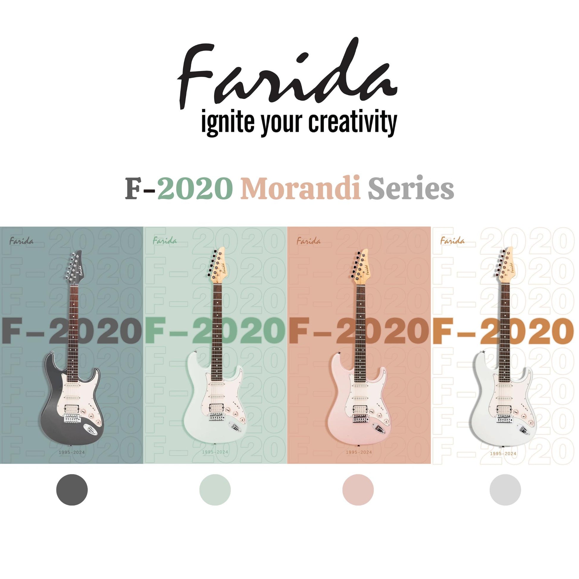 Đàn Guitar Điện Farida HSS F-2020, Maple Fingerboard. - Việt Music