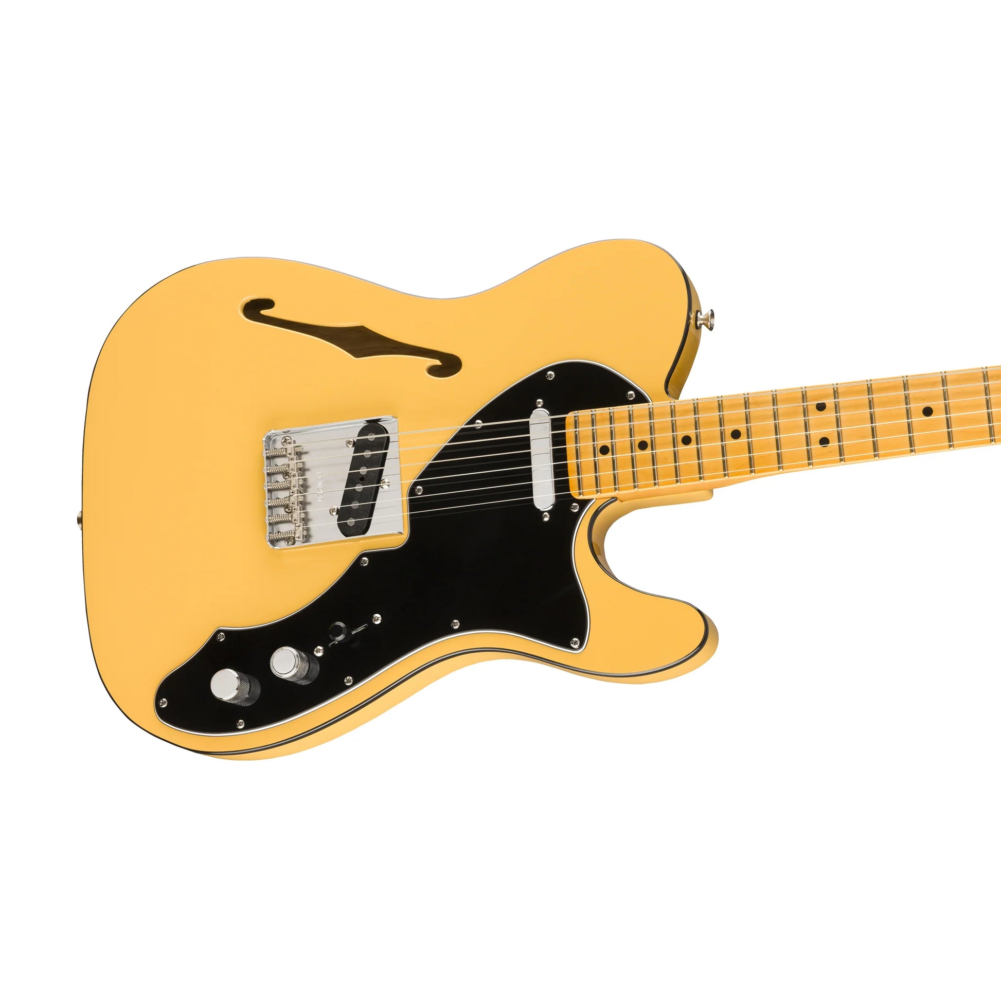 Đàn Guitar Điện Fender Artist Britt Daniel Telecaster Thinline SS, Maple Fingerboard, Amarillo Gold - Việt Music