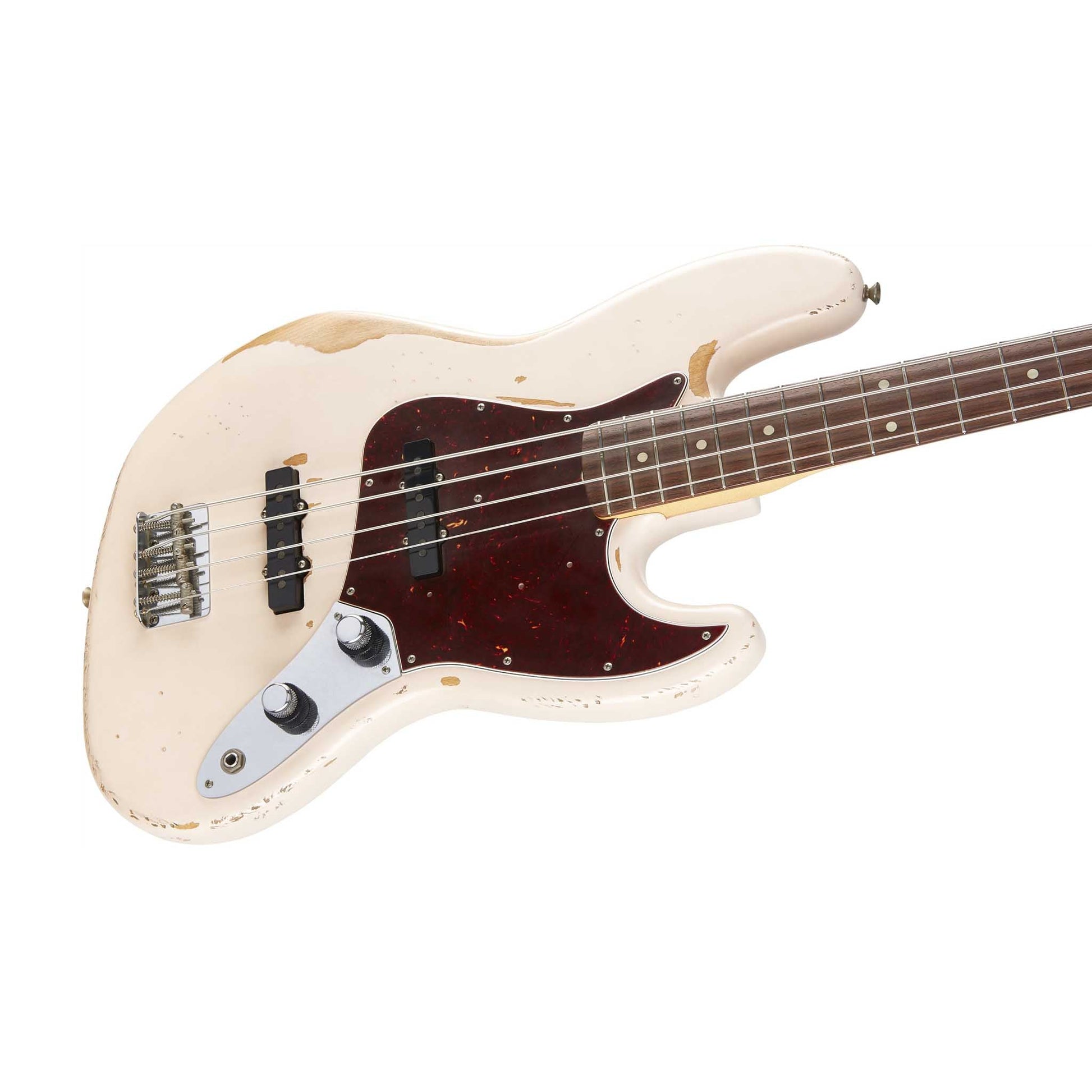 Đàn Guitar Bass Fender Artist Flea Jazz Bass SS, Rosewood Fingerboard, Shell Pink, Road Worn - Việt Music