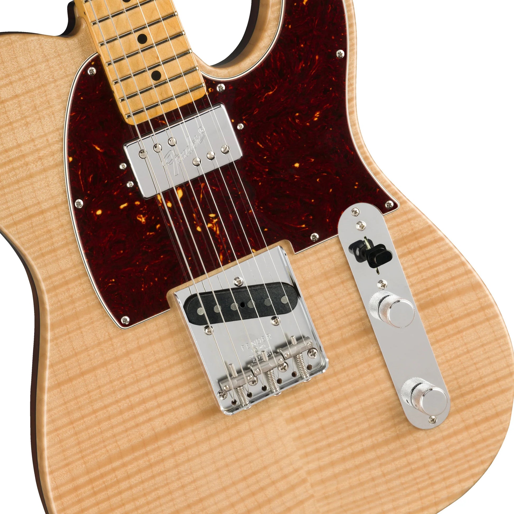 Đàn Guitar Điện Fender Rarities Flame Maple Top Chambered Telecaster HS, Maple Fingerboard, Natural - Việt Music