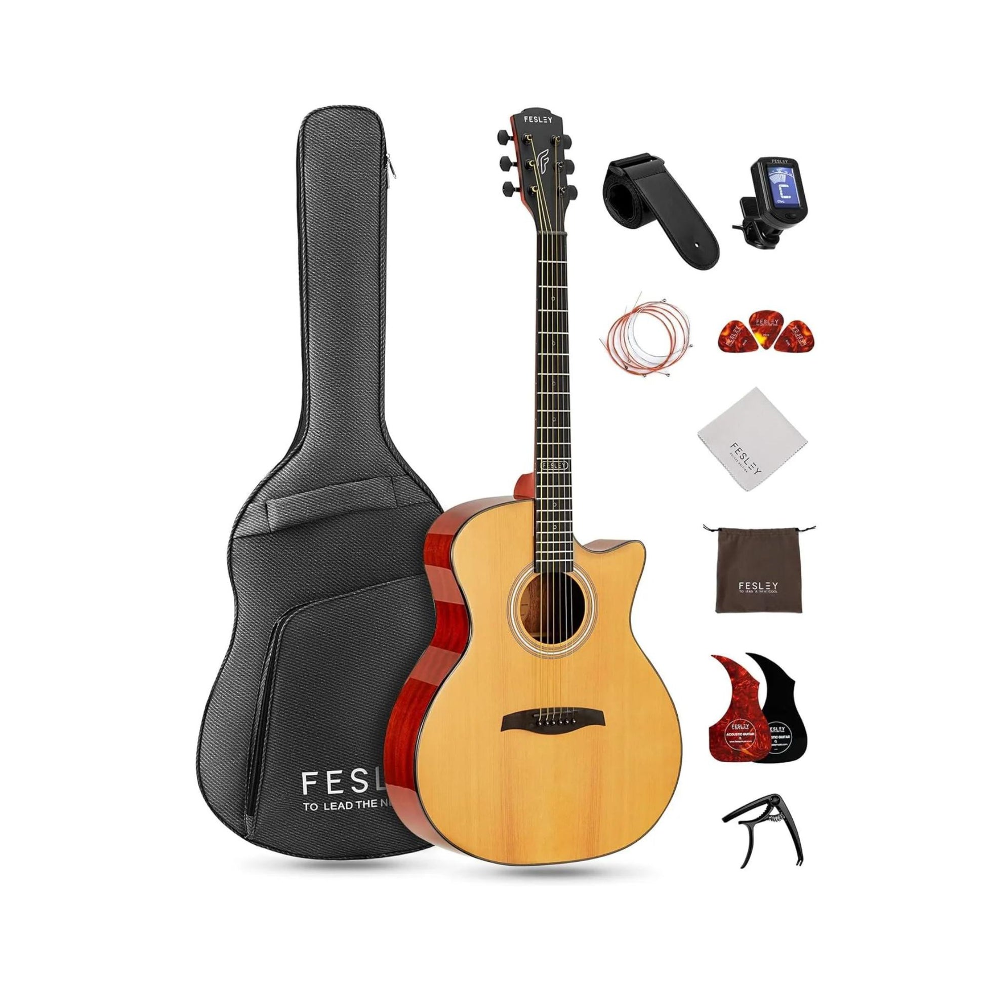 Đàn Guitar Acoustic Fesley FF60 - Việt Music