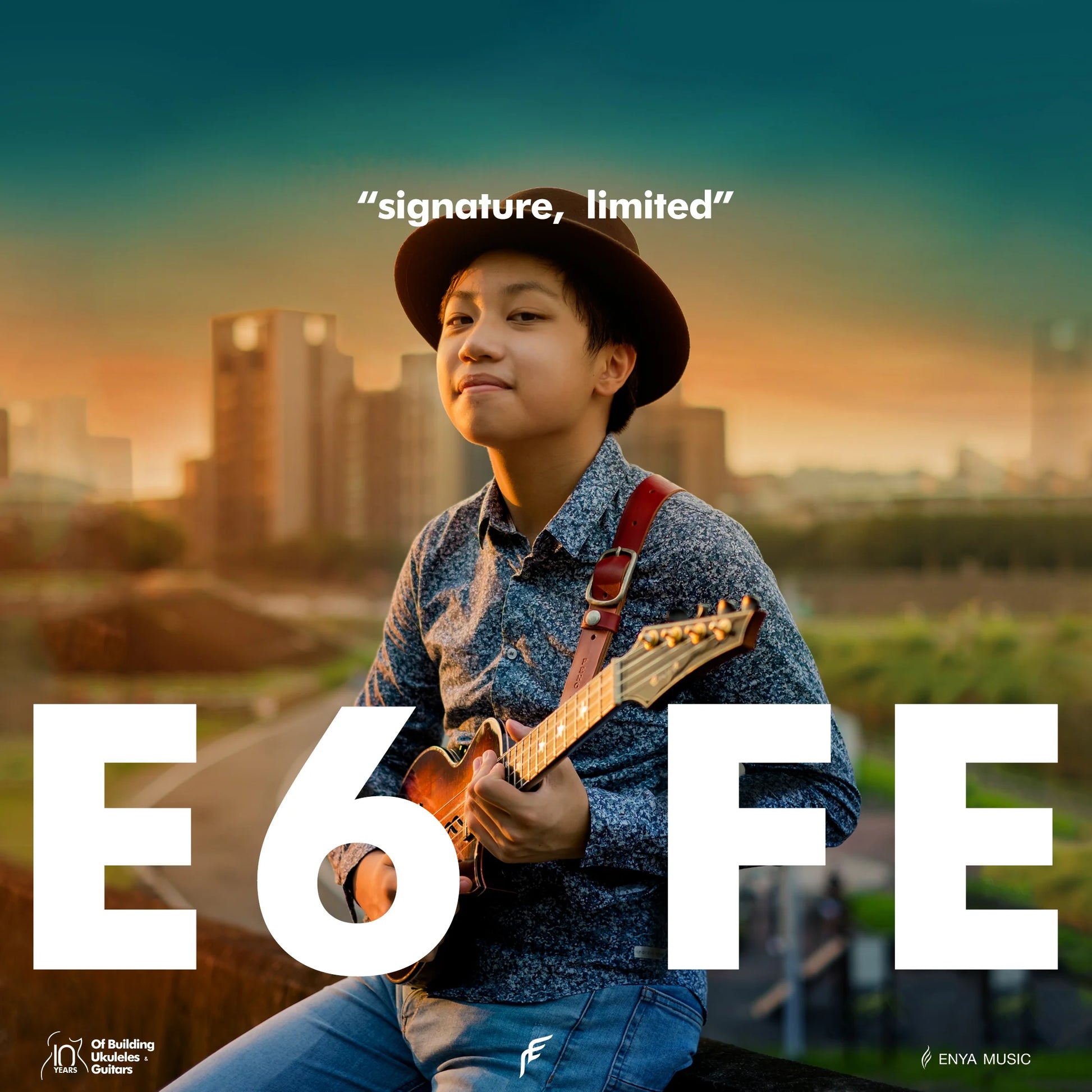 Đàn Ukulele Tenor Enya EUT E6 FE Koa EQ - Limited Edition - Việt Music