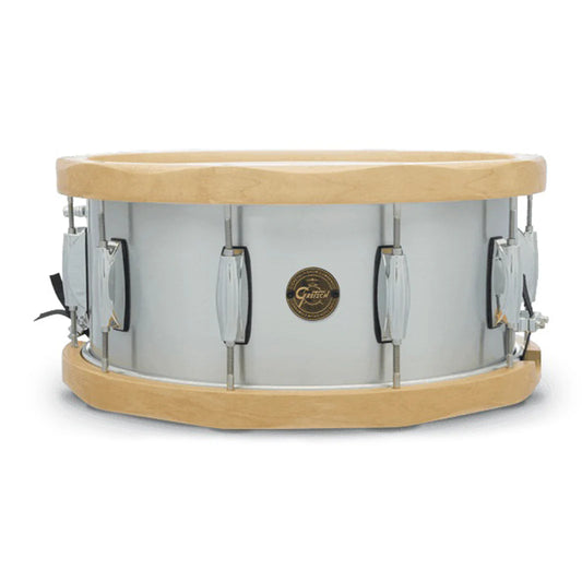 Trống Snare Gretsch S1-6514A-WH (6.5x14) Wood Hoop Aluminium - Việt Music