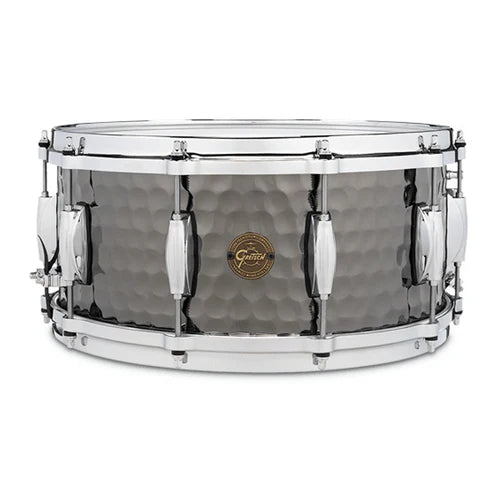 Trống Snare Gretsch S1-6514WH-BSH (6.5x14) Hammered Black Steel - Việt Music