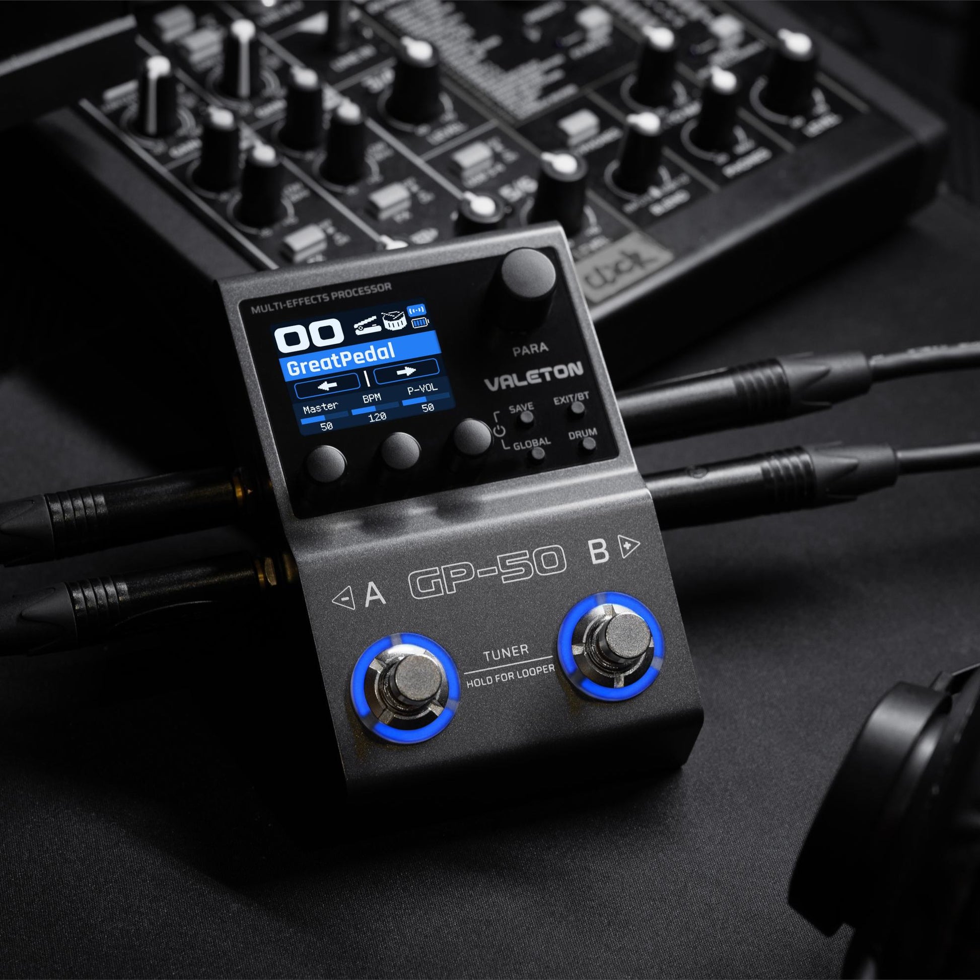 Pedal Guitar Valeton GP-50 Multi-FX, Amp & IR Loader Mini. - Việt Music