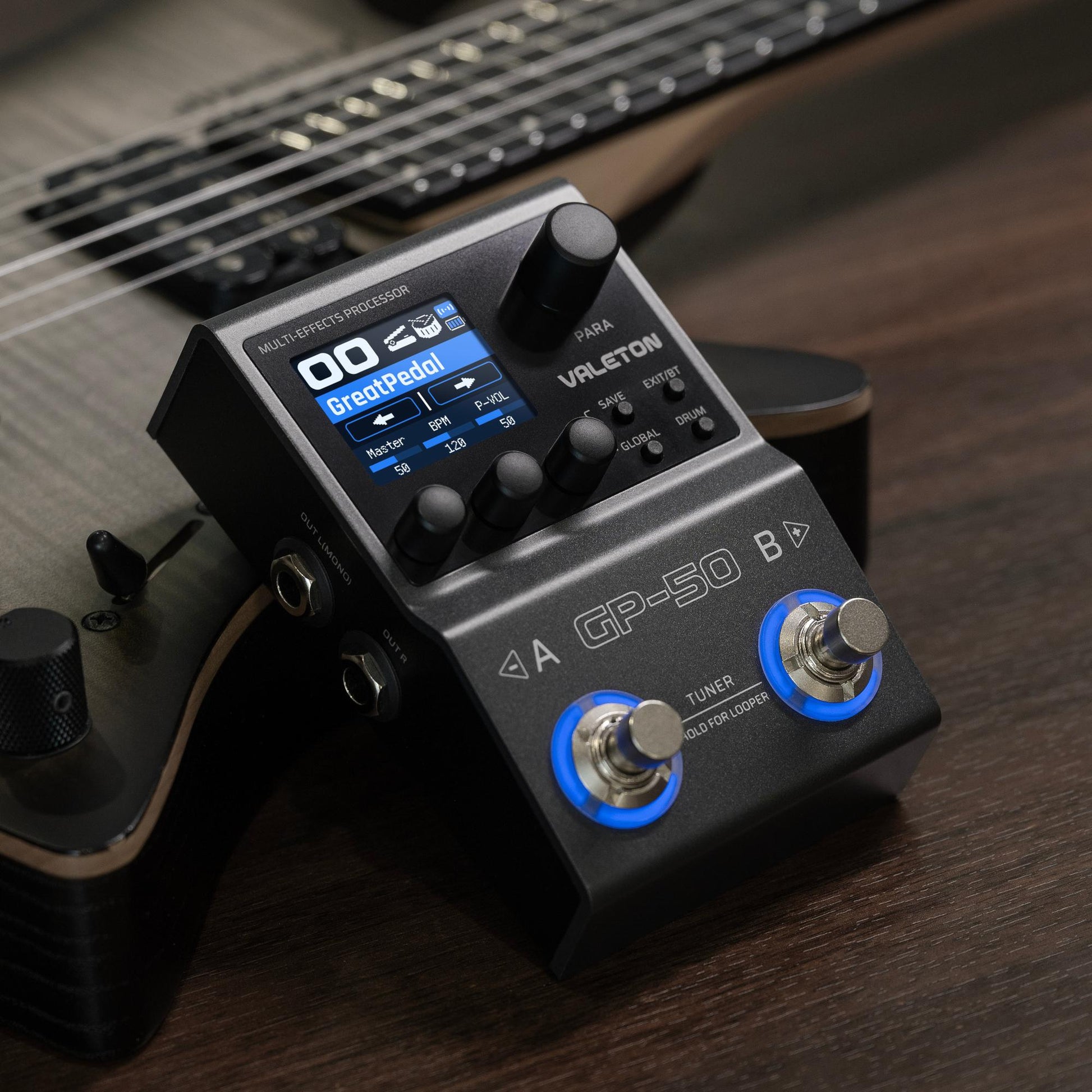 Pedal Guitar Valeton GP-50 Multi-FX, Amp & IR Loader Mini. - Việt Music