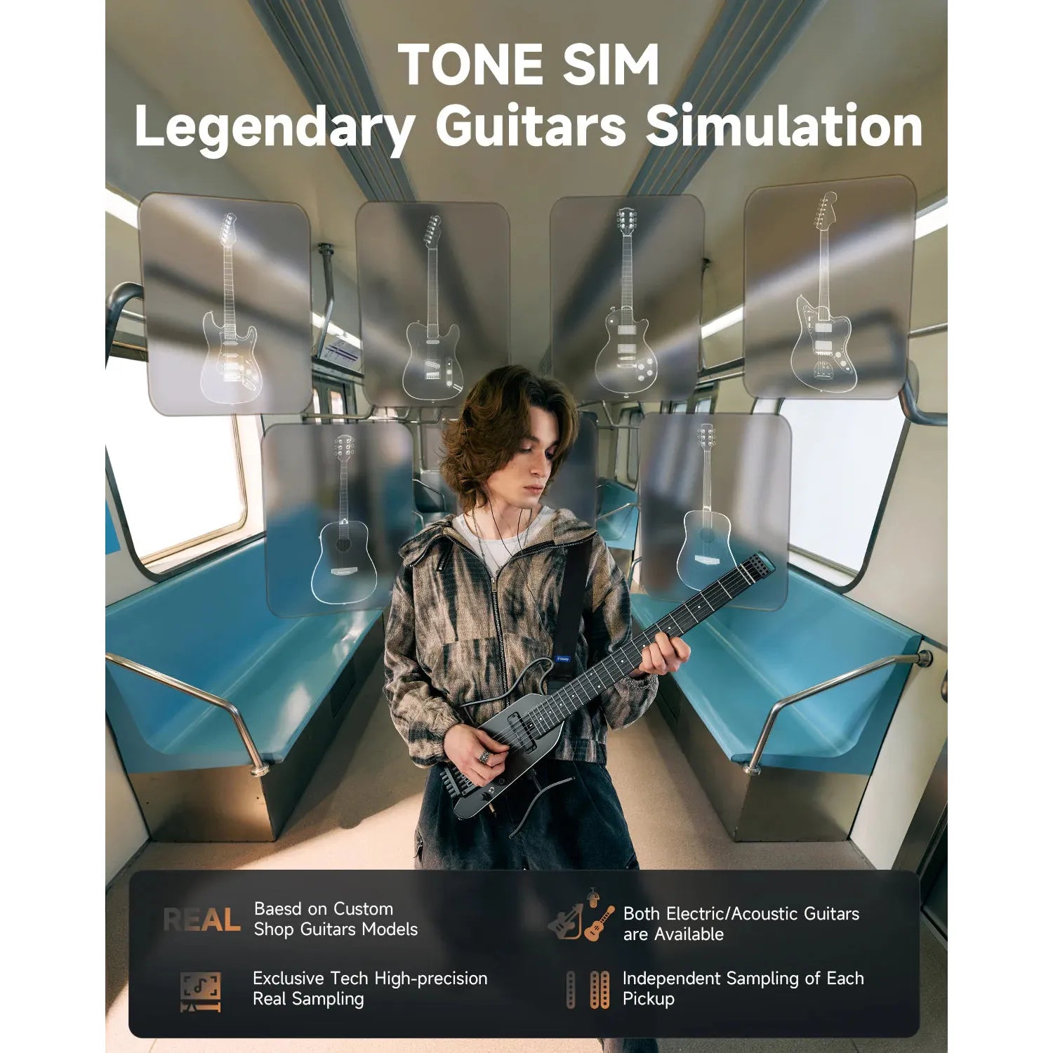 Đàn Guitar Điện Donner HUSH-X Pro - Việt Music