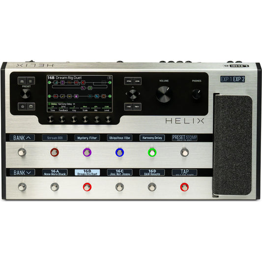 Pedal Guitar Line 6 Helix Multi-effects Floor Processor - Limited Edition Platinum - Việt Music