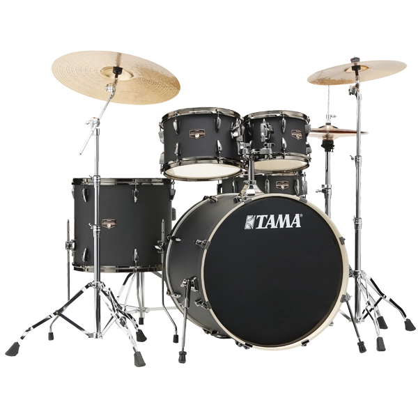 Trống Cơ Tama Imperialstar IE52KH6WB (22/10-12/16/14), w/Black Nickel Hardware, Matching Wood Hoops