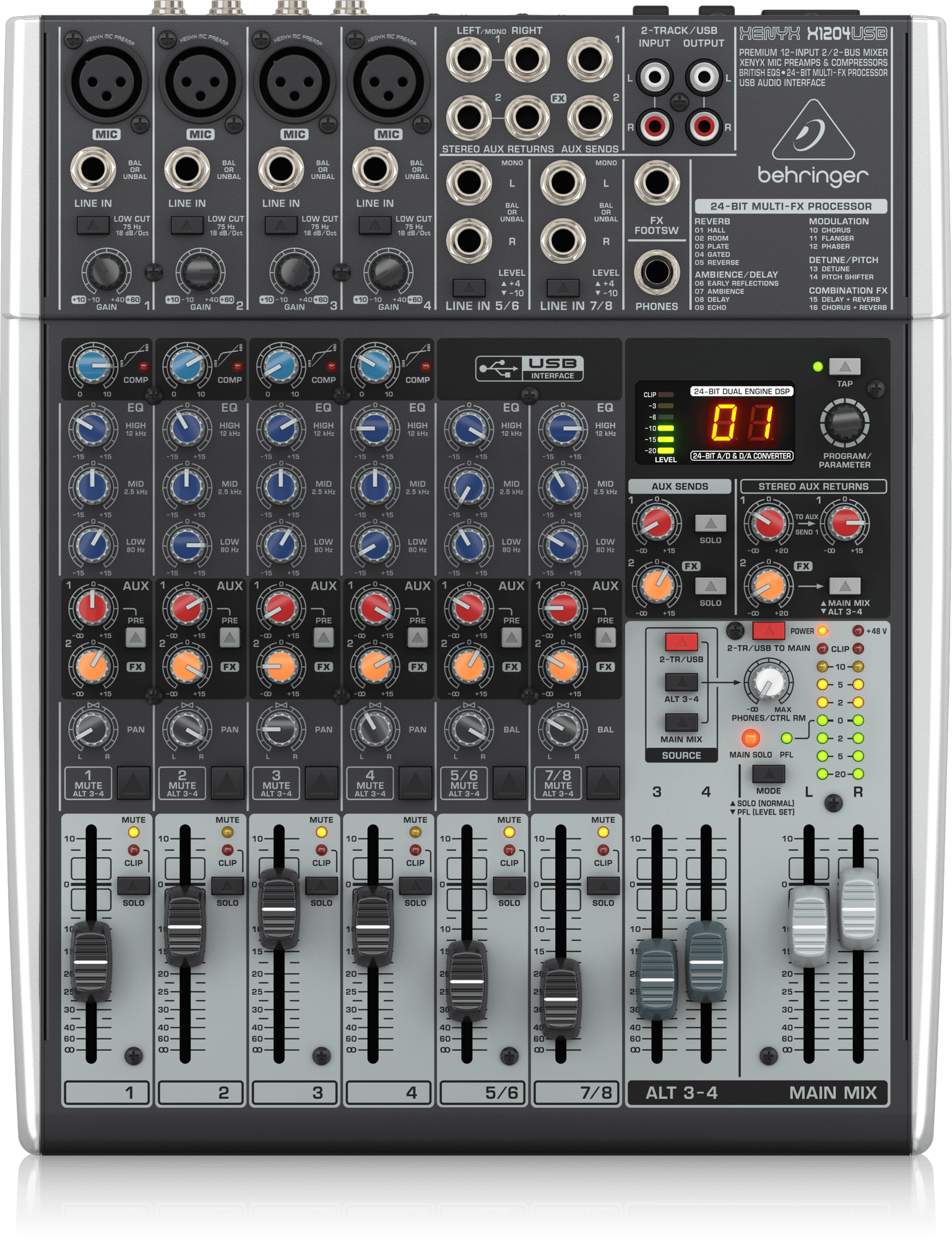 Mixer Behringer XENYX X1204USB - Việt Music